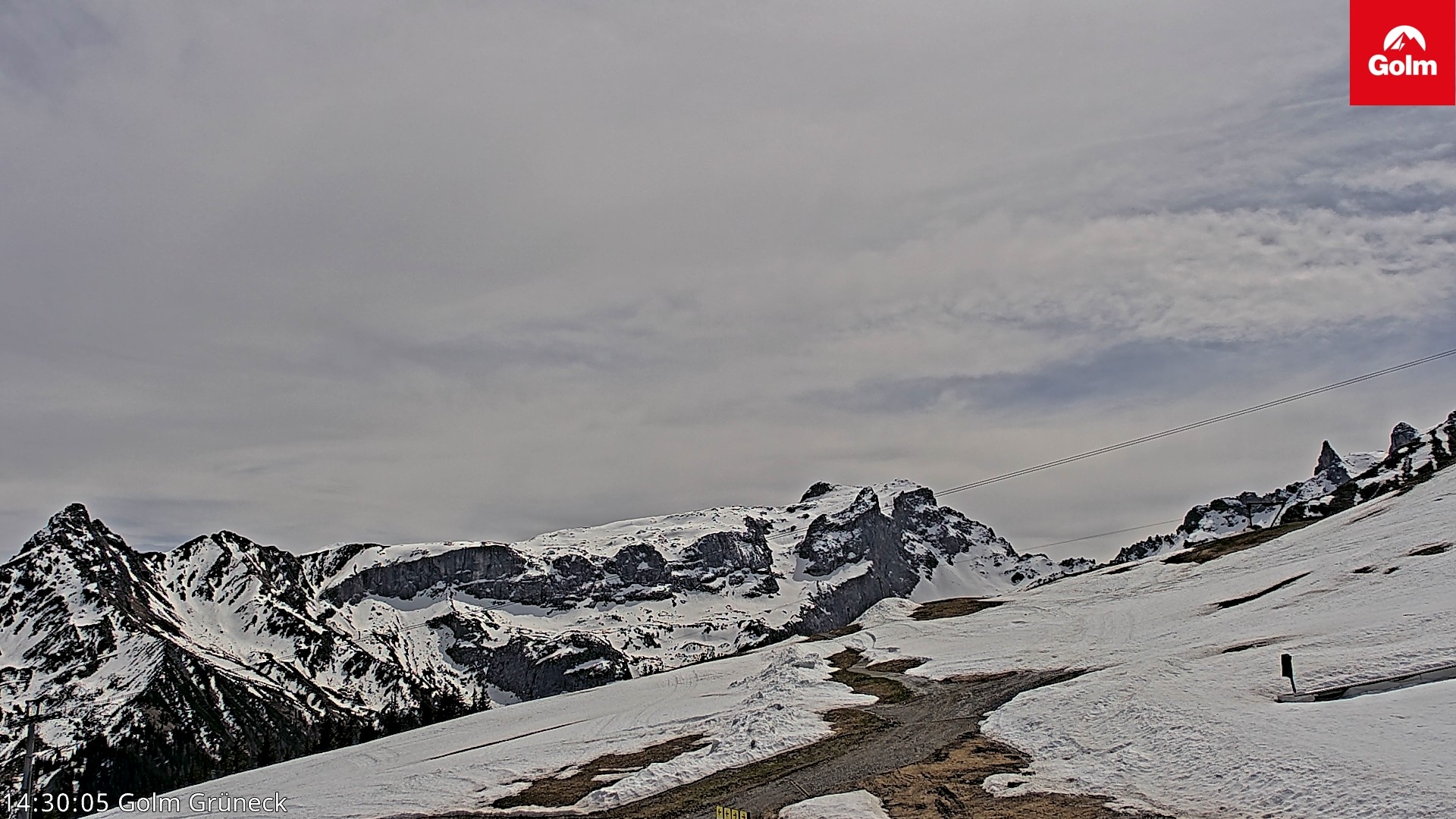 Archiv Foto Webcam Blick vom Golm auf die Tschaggunser Mittagsspitze