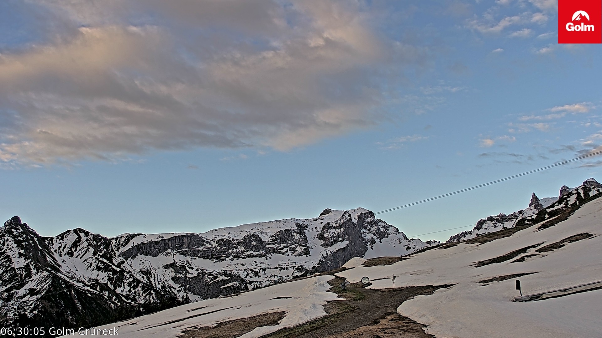 Archiv Foto Webcam Blick vom Golm auf die Tschaggunser Mittagsspitze