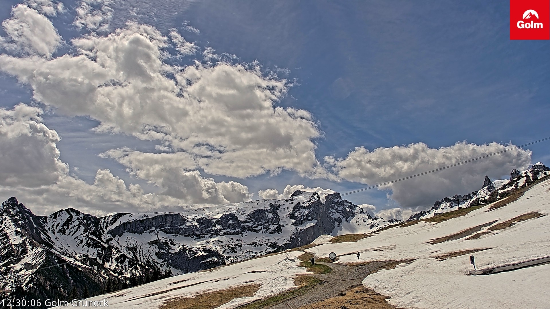 Archived image Webcam View Tschagguns Mittagsspitze from Golm