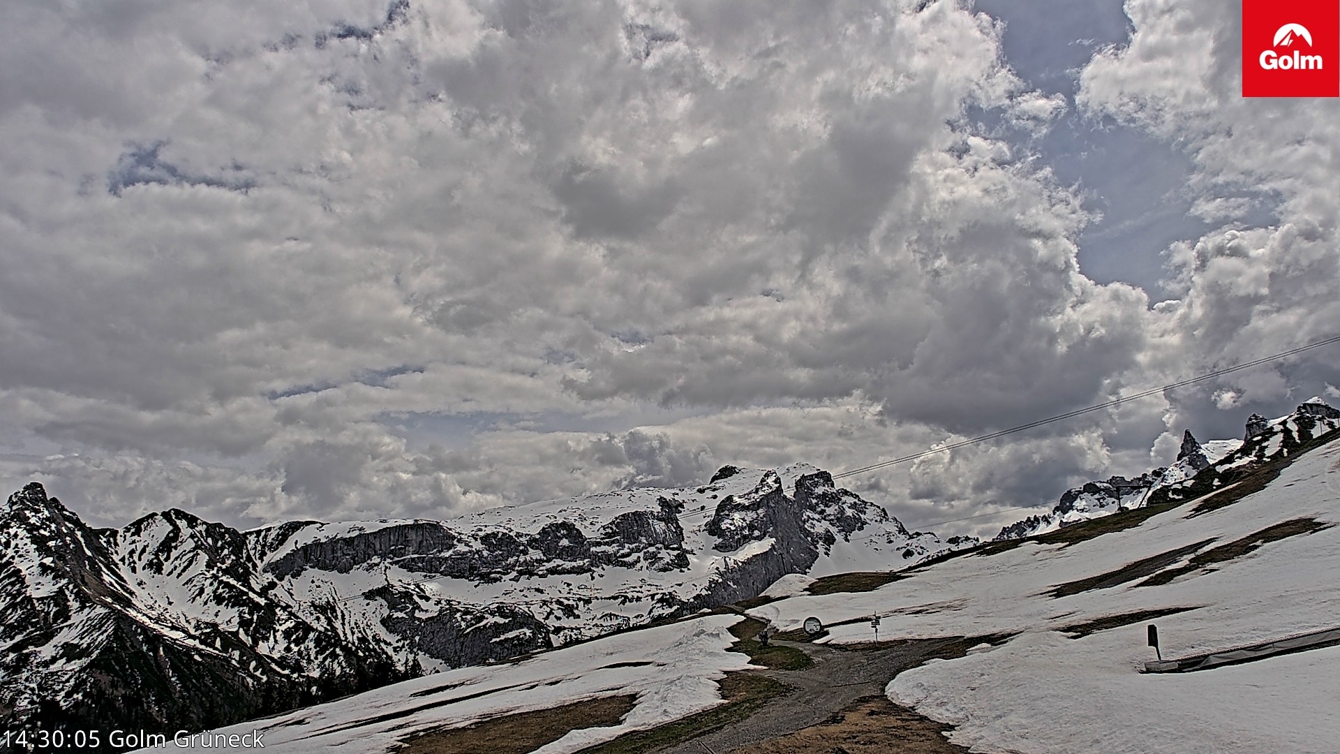 Archived image Webcam View Tschagguns Mittagsspitze from Golm