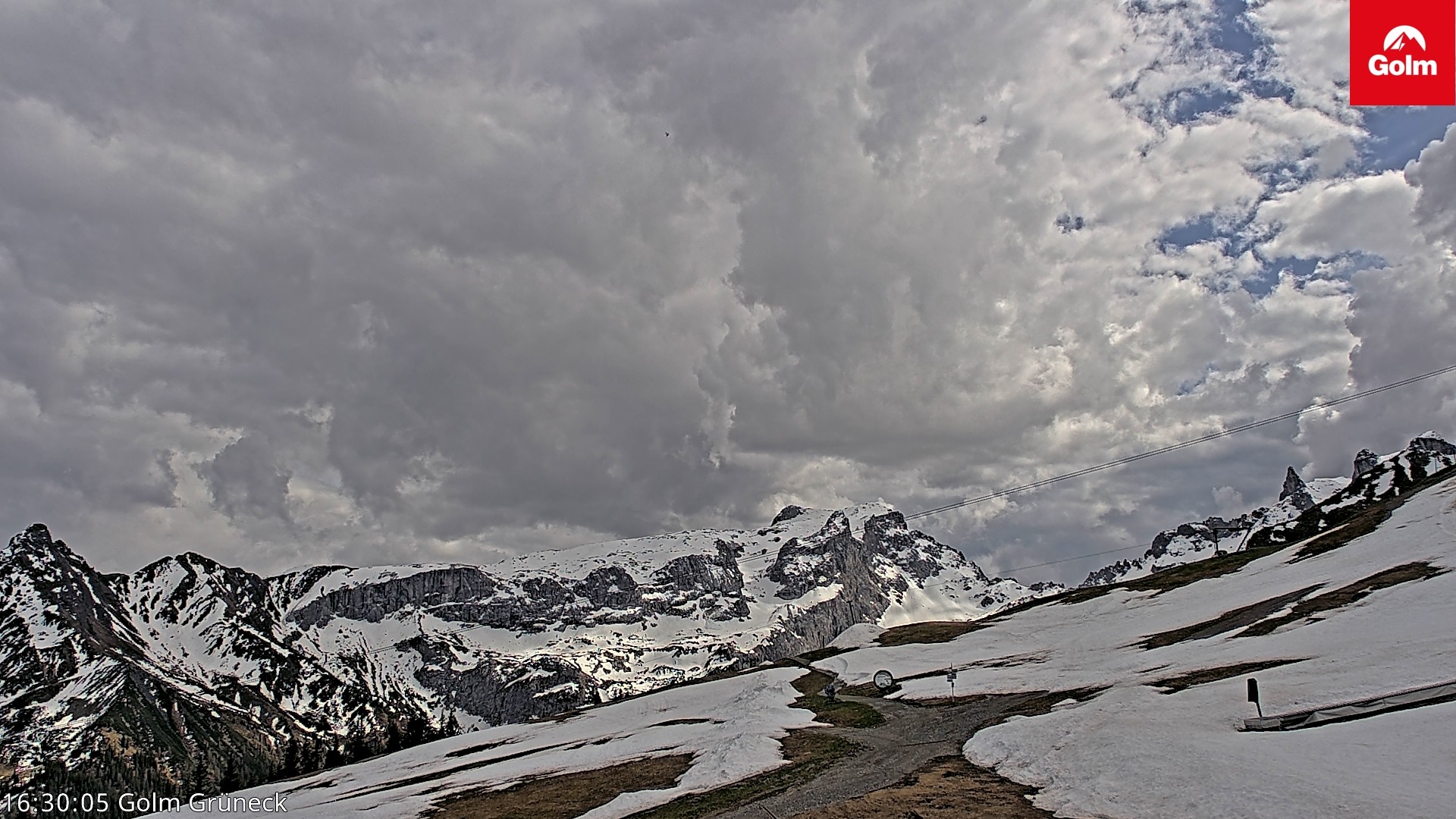Archived image Webcam View Tschagguns Mittagsspitze from Golm
