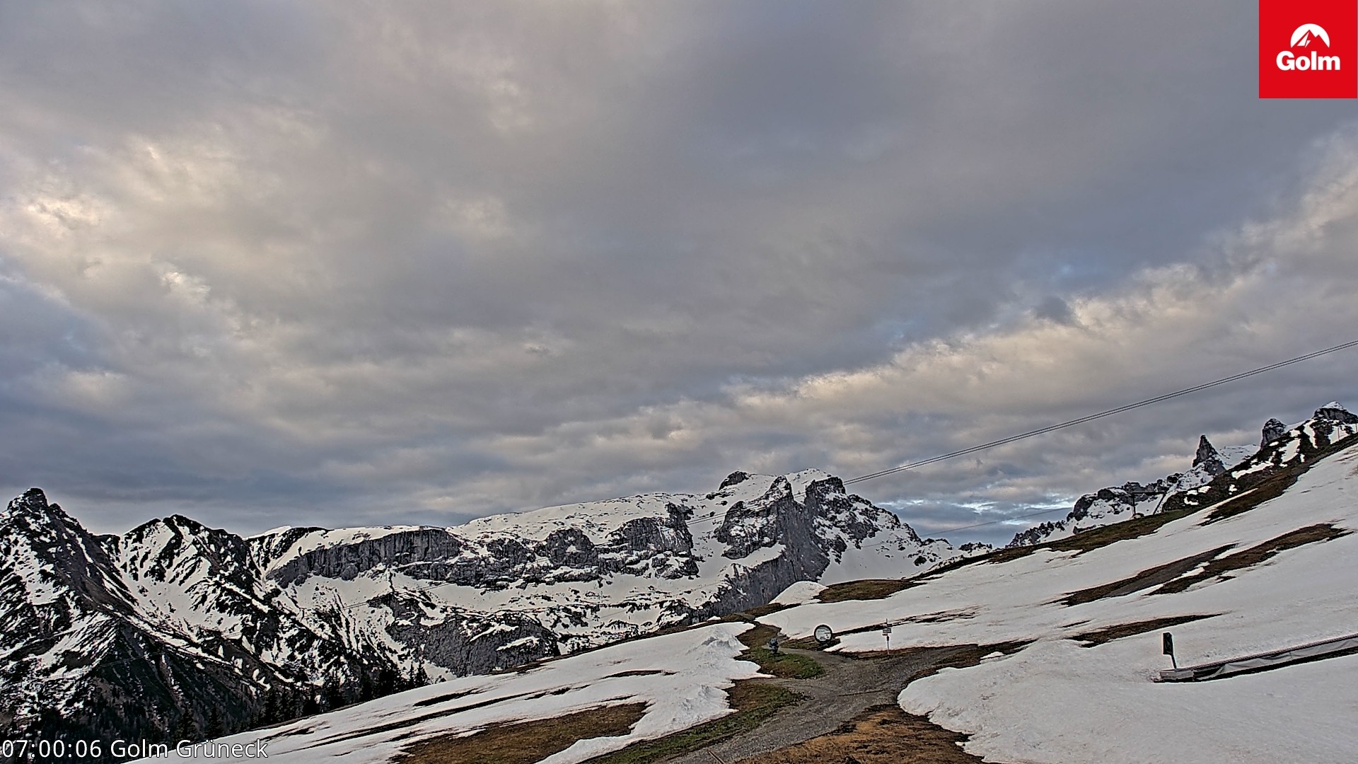 Archiv Foto Webcam Blick vom Golm auf die Tschaggunser Mittagsspitze