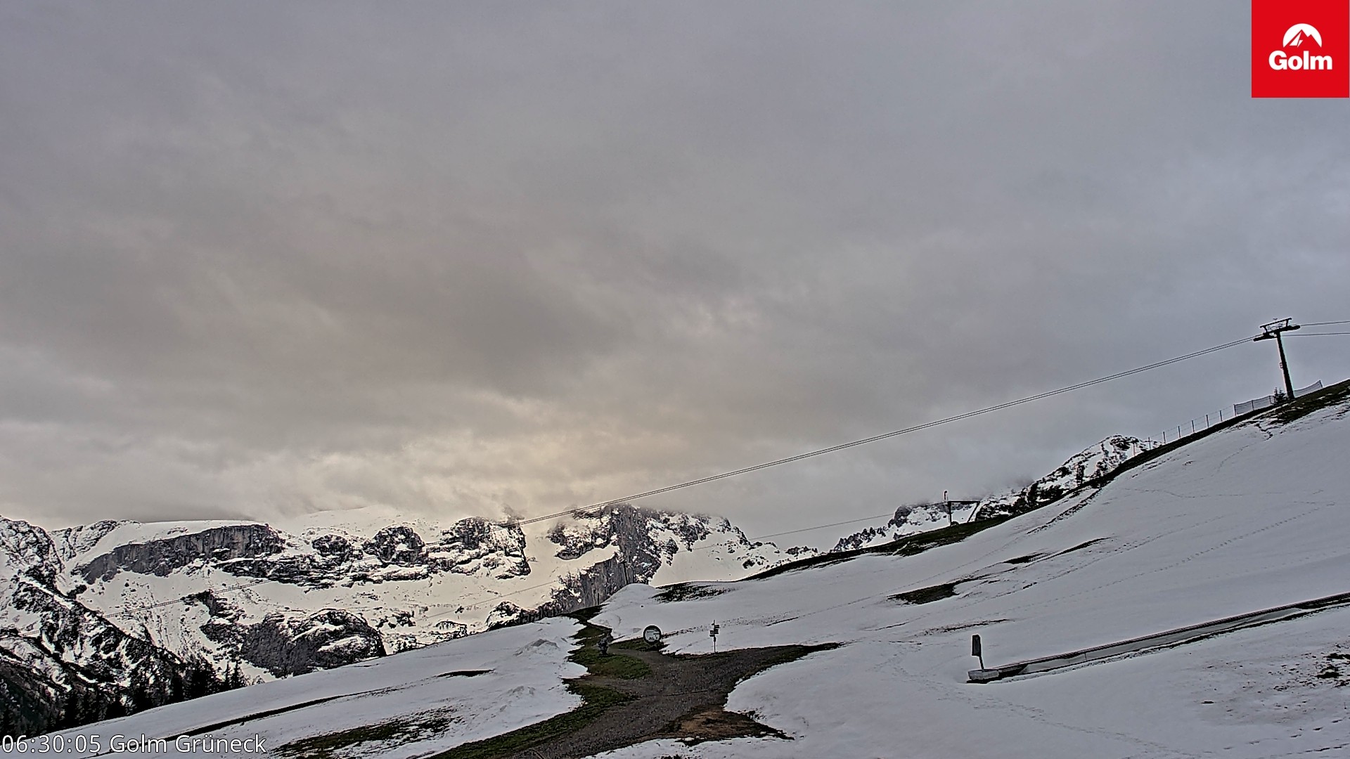 Archiv Foto Webcam Blick vom Golm auf die Tschaggunser Mittagsspitze