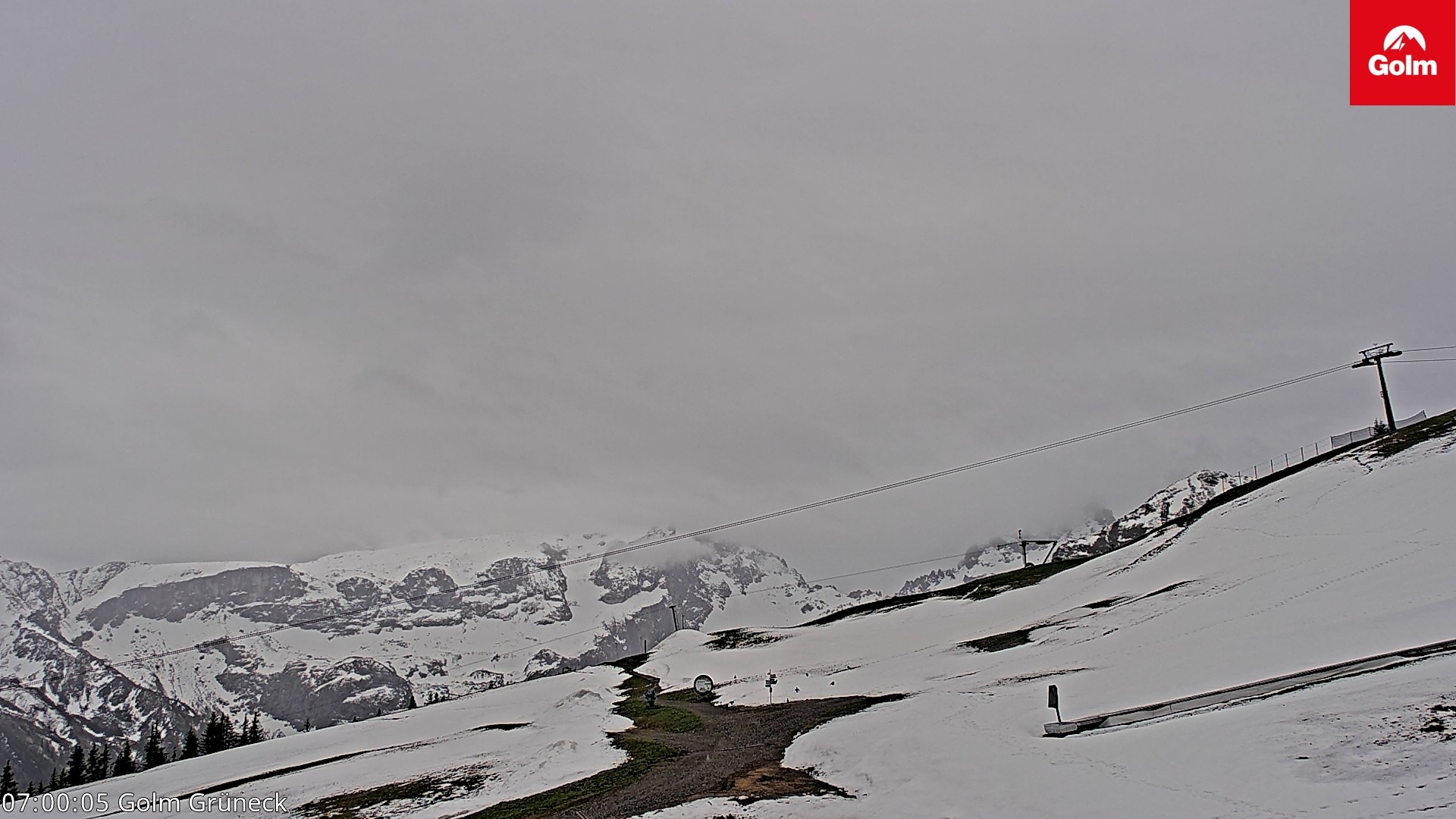 Archiv Foto Webcam Blick vom Golm auf die Tschaggunser Mittagsspitze