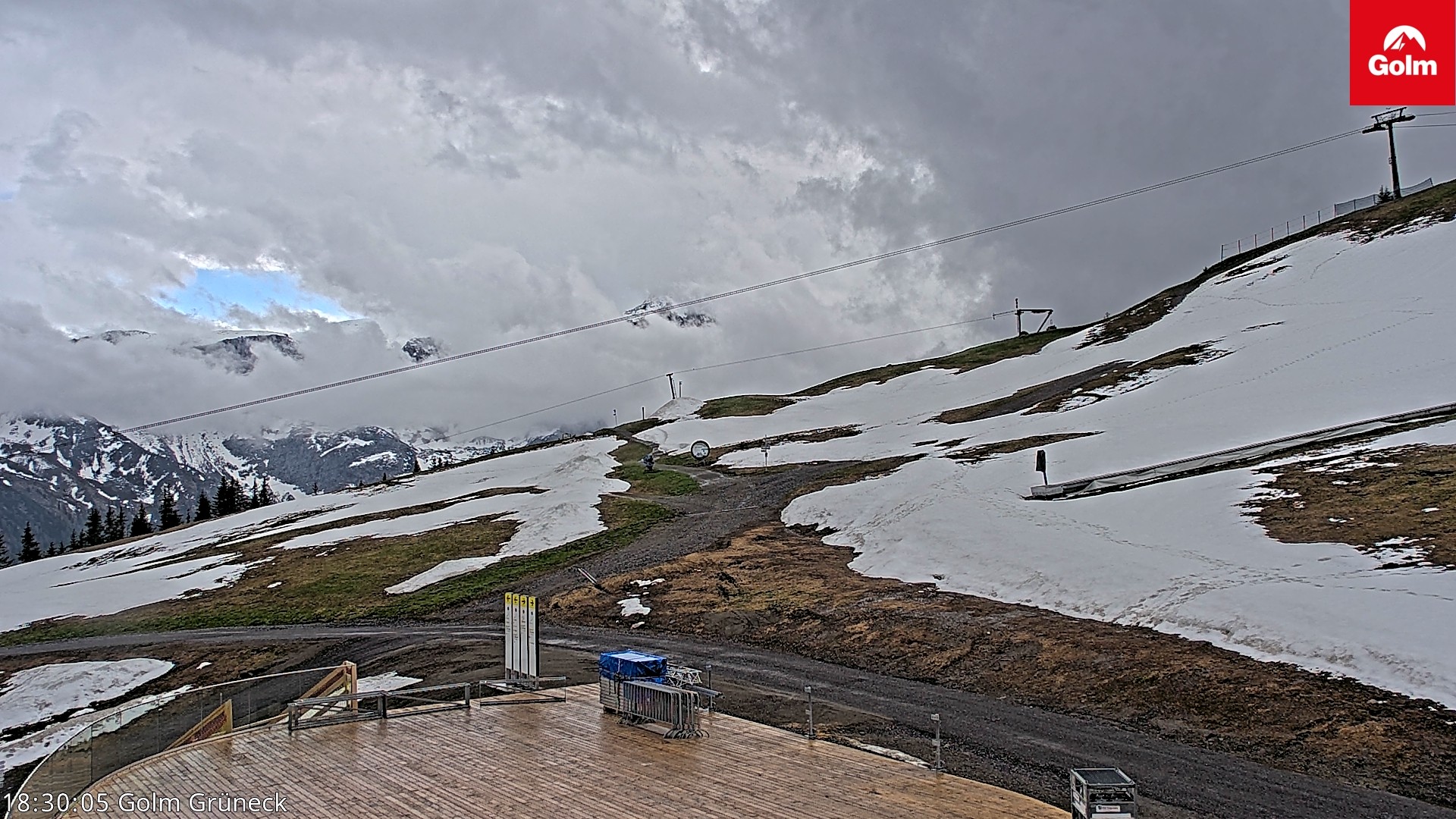 Archiv Foto Webcam Blick vom Golm auf die Tschaggunser Mittagsspitze