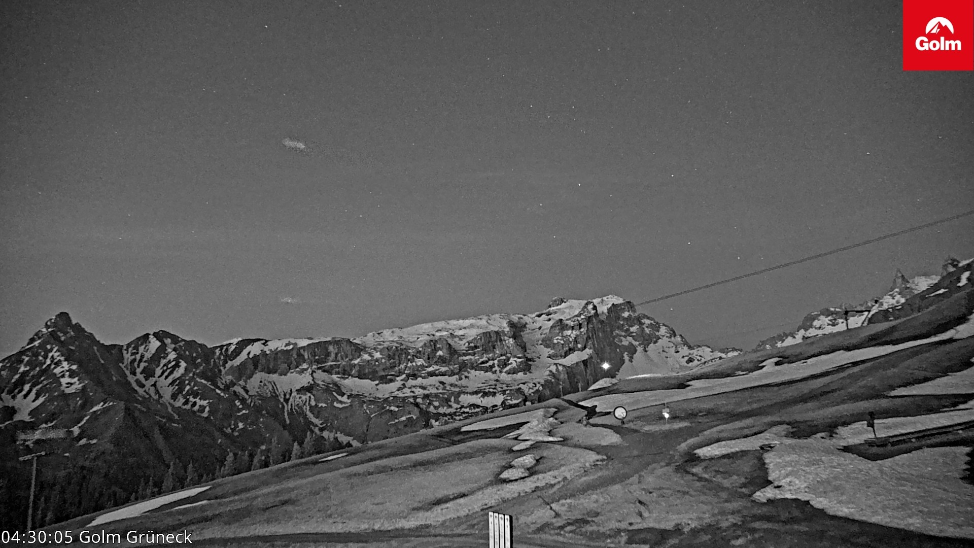 Archiv Foto Webcam Blick vom Golm auf die Tschaggunser Mittagsspitze