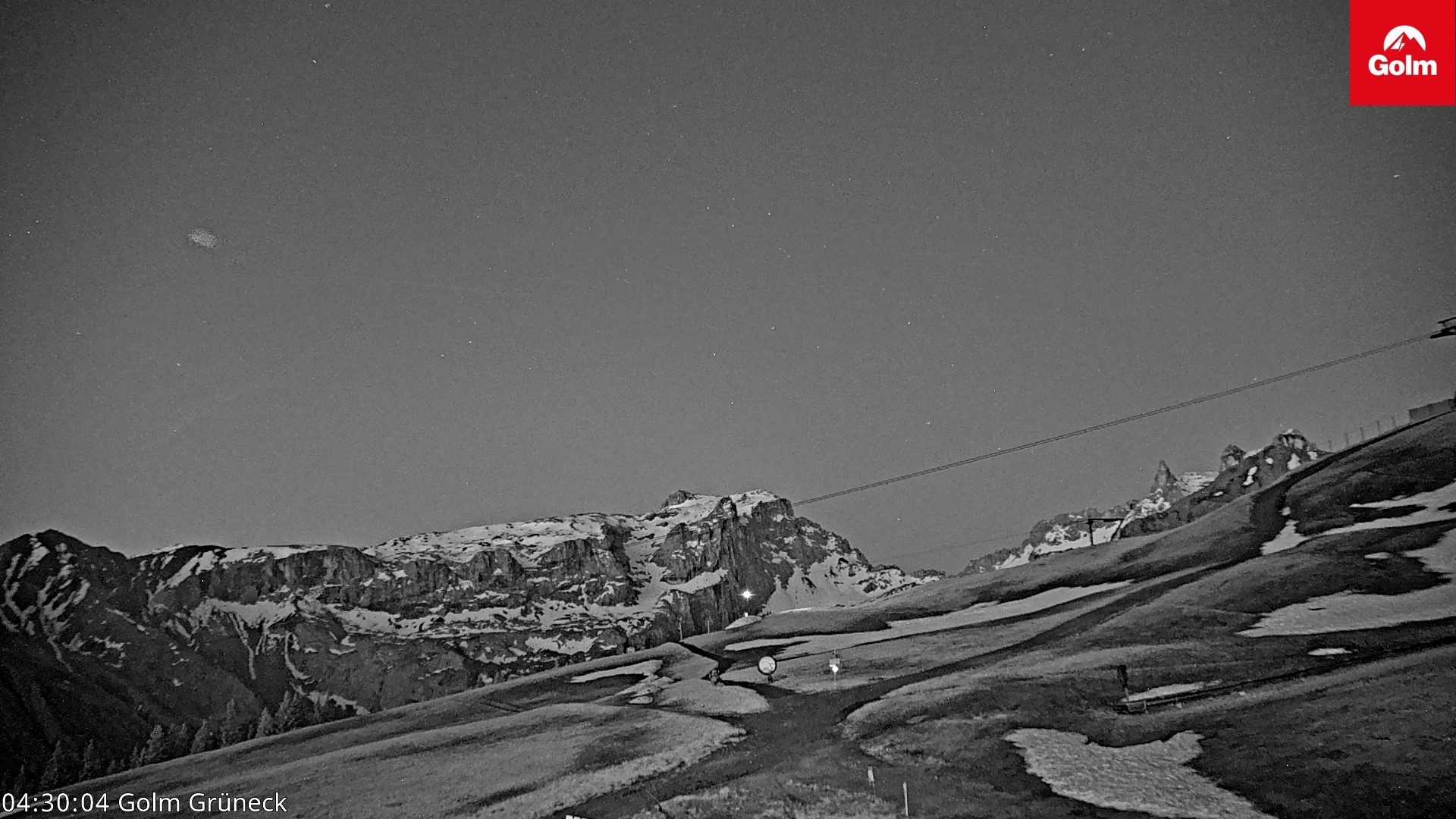 Archived image Webcam View Tschagguns Mittagsspitze from Golm