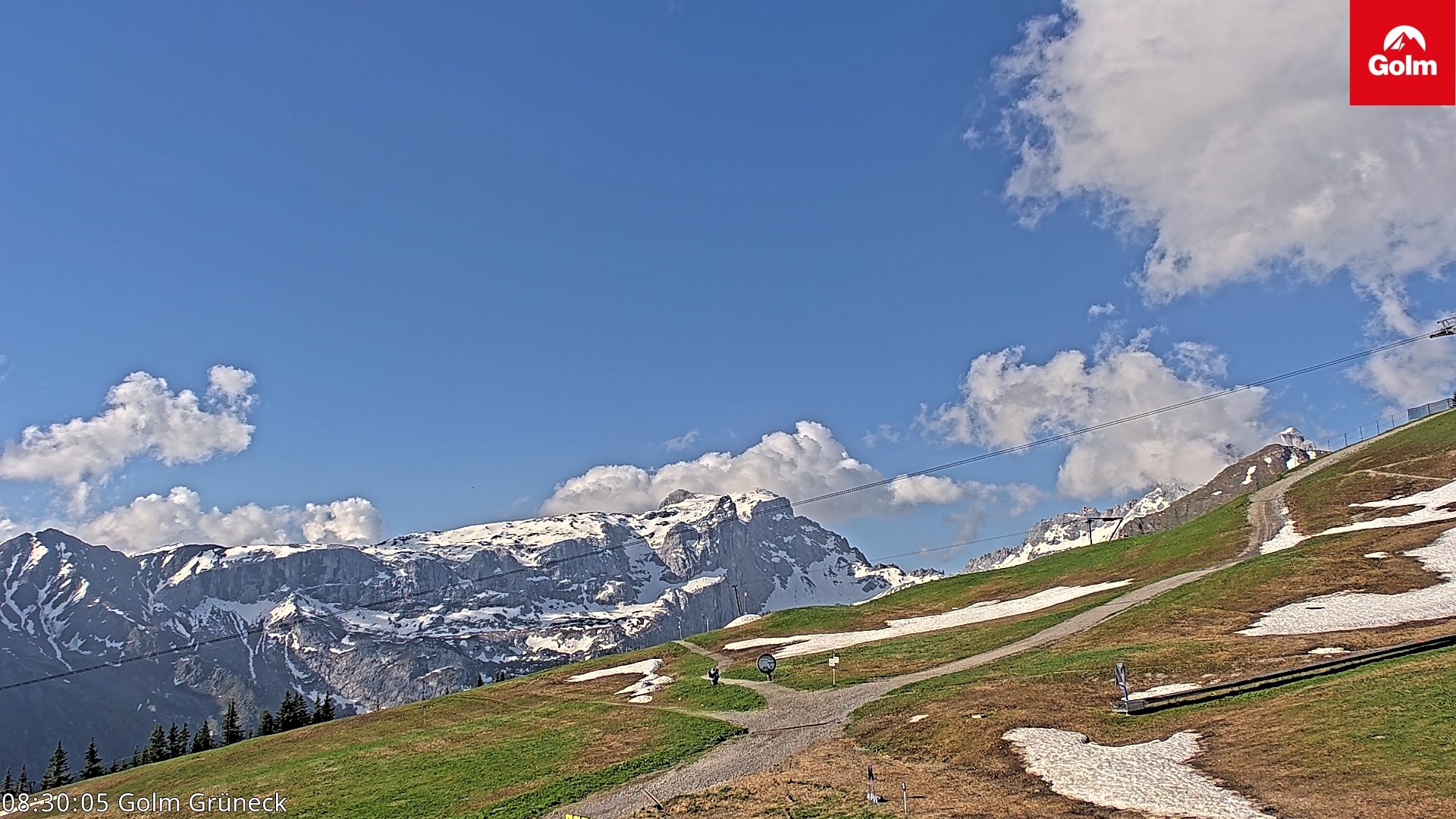 Archived image Webcam View Tschagguns Mittagsspitze from Golm