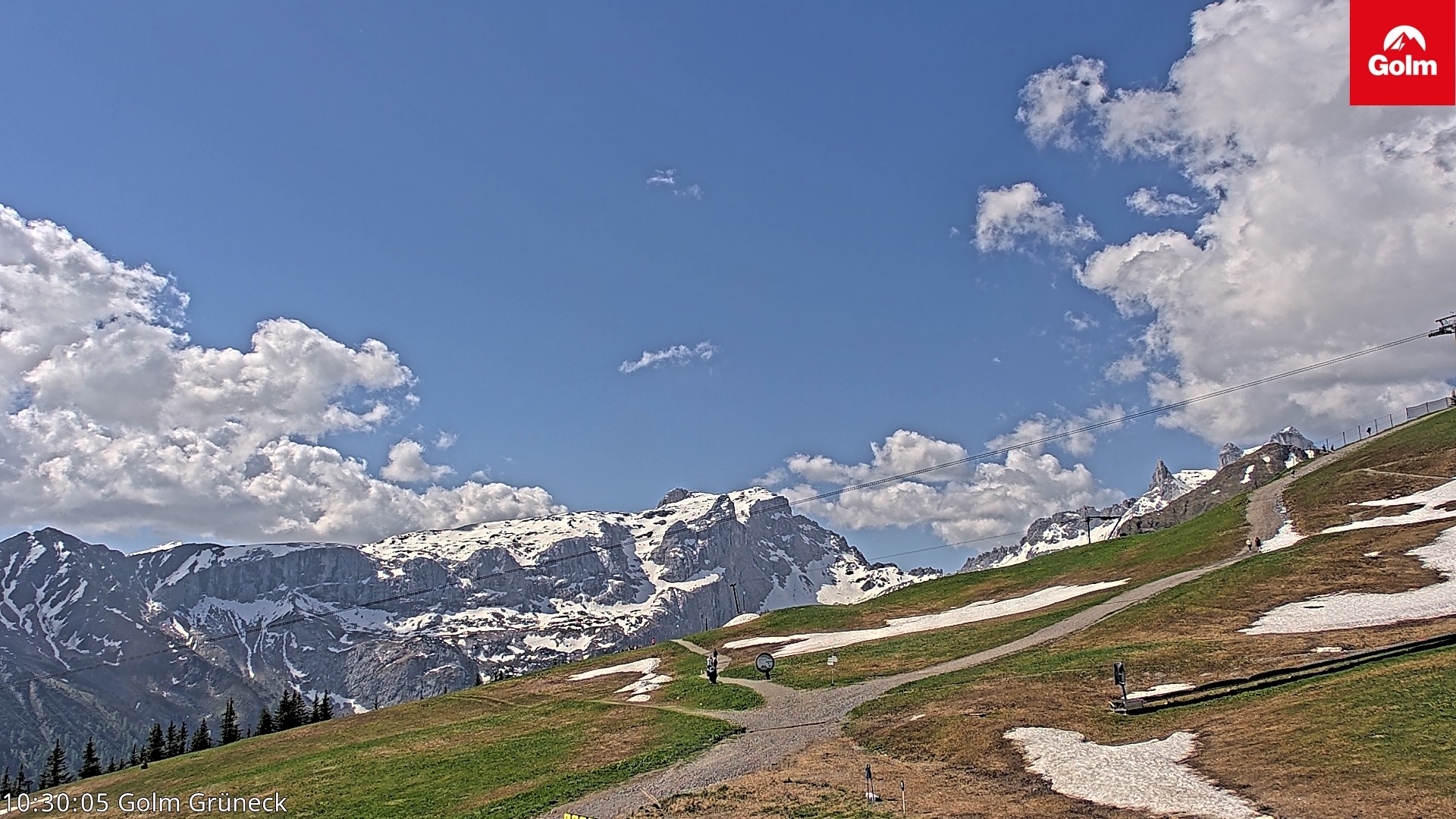 Archived image Webcam View Tschagguns Mittagsspitze from Golm
