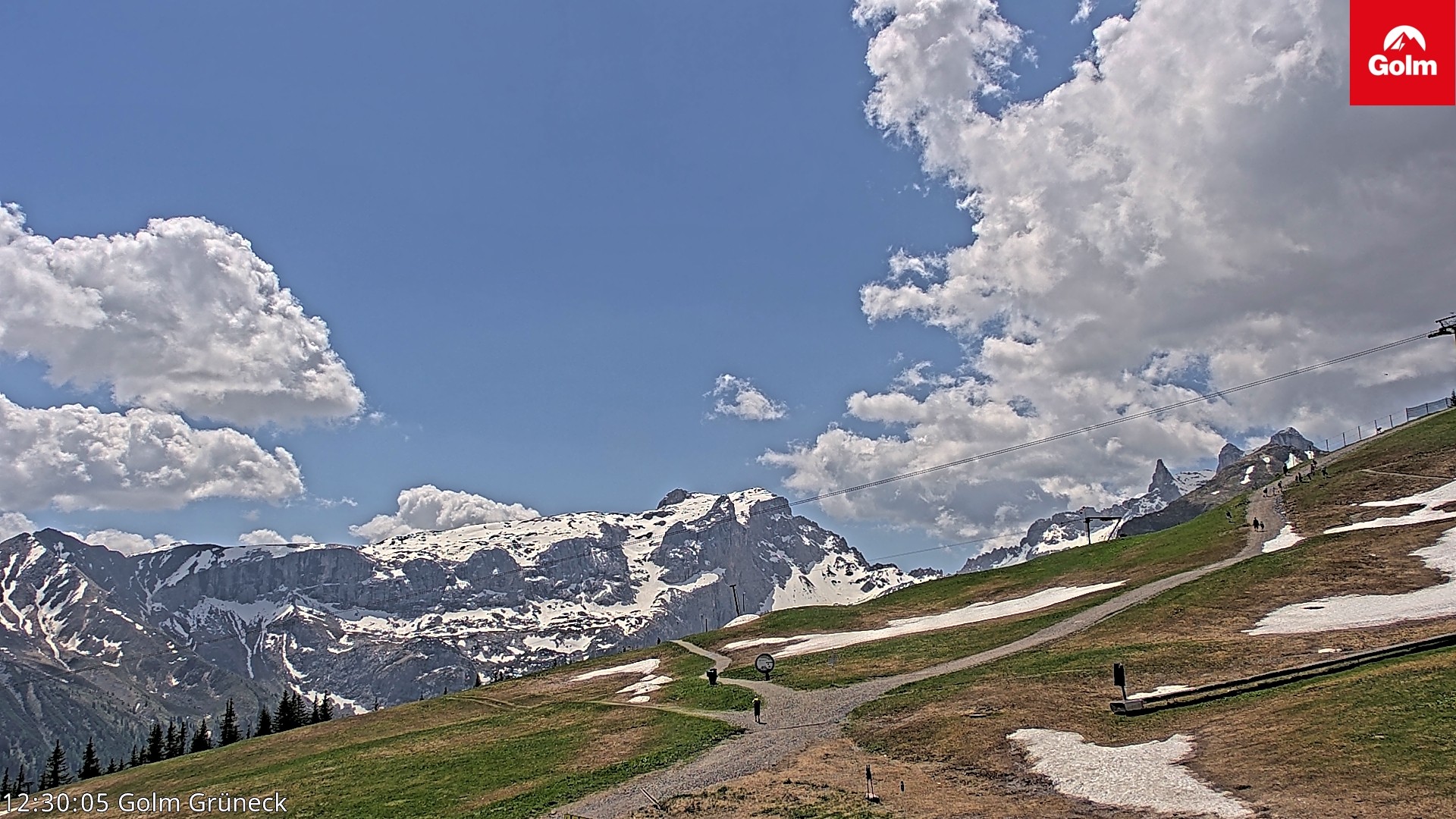 Archived image Webcam View Tschagguns Mittagsspitze from Golm