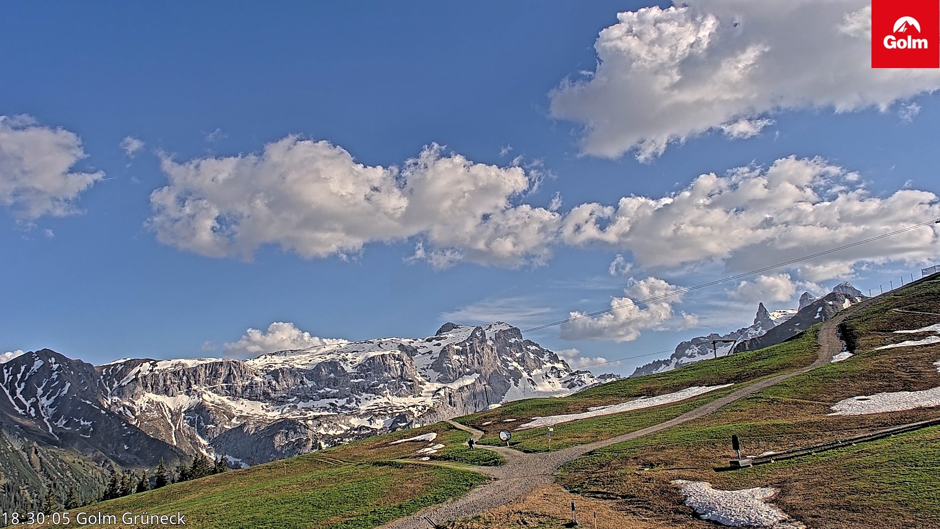 Archived image Webcam View Tschagguns Mittagsspitze from Golm