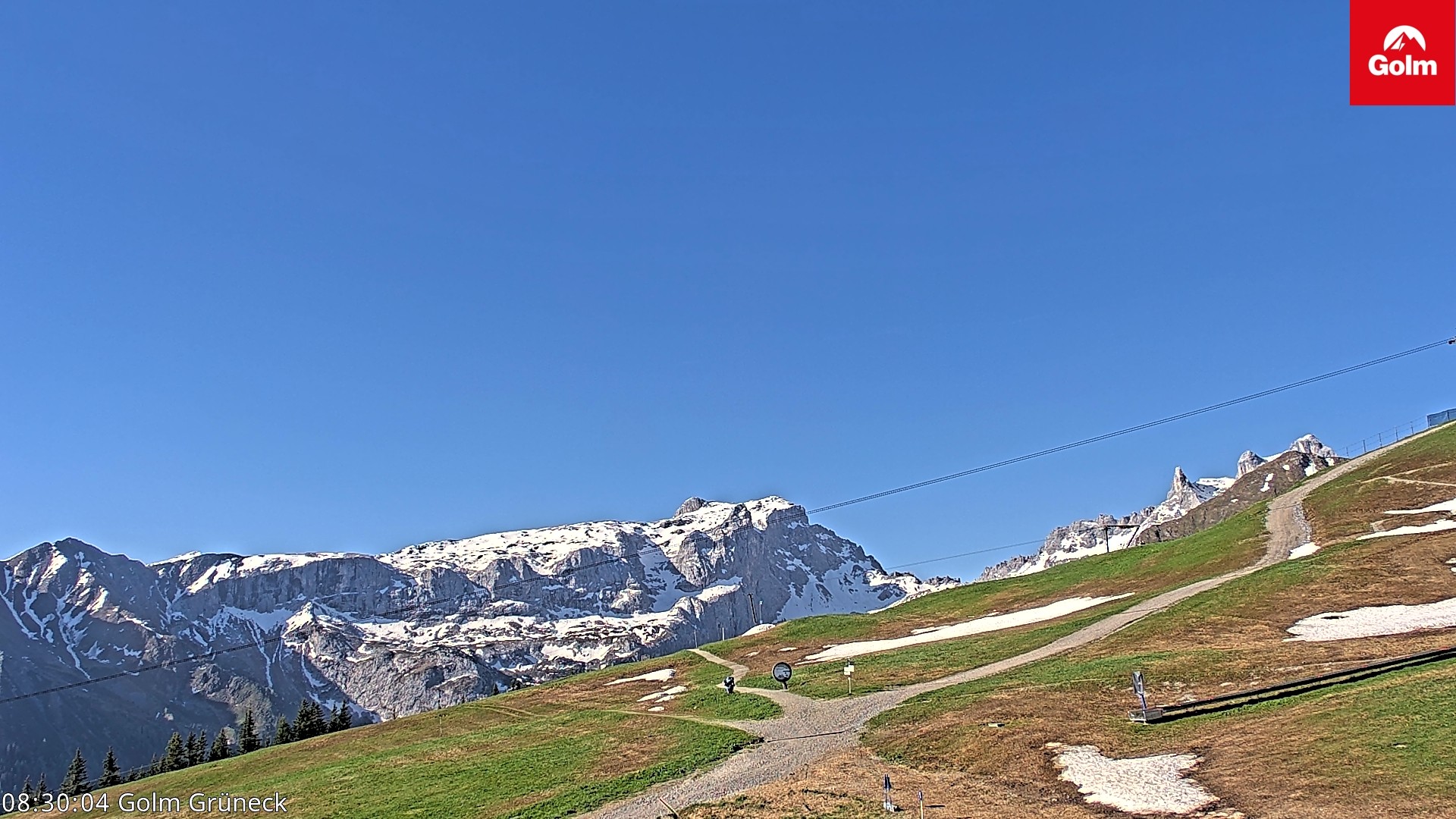 Archived image Webcam View Tschagguns Mittagsspitze from Golm