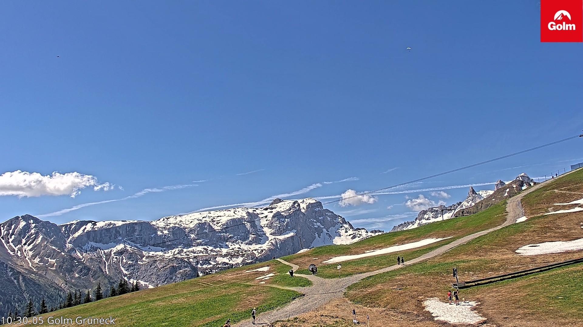 Archived image Webcam View Tschagguns Mittagsspitze from Golm