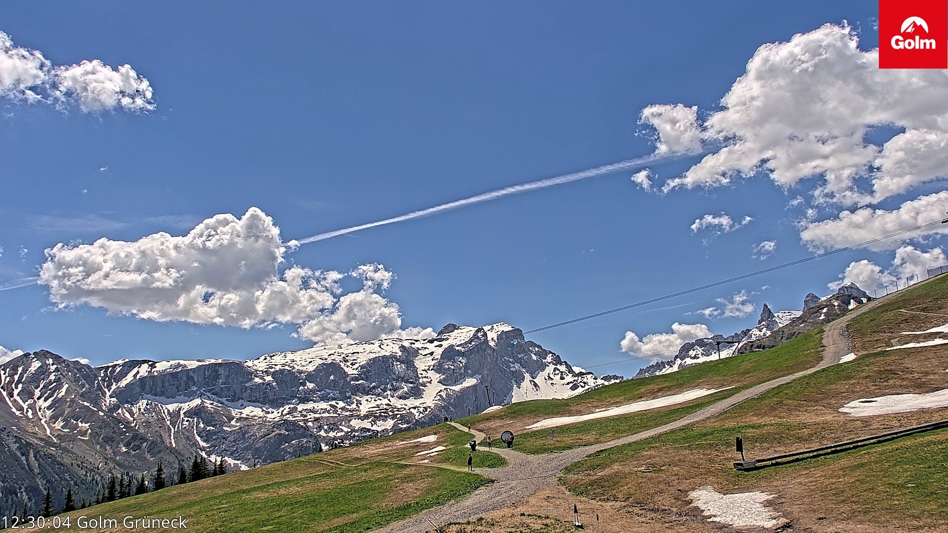 Archived image Webcam View Tschagguns Mittagsspitze from Golm