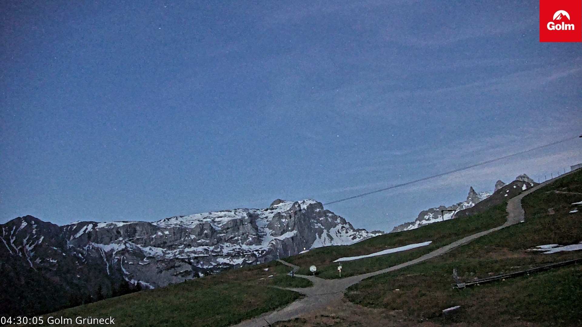 Archiv Foto Webcam Blick vom Golm auf die Tschaggunser Mittagsspitze