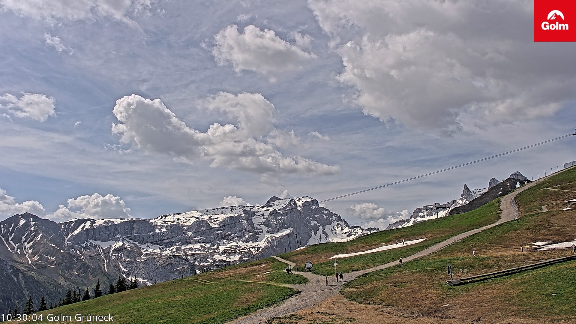 Archiv Foto Webcam Blick vom Golm auf die Tschaggunser Mittagsspitze