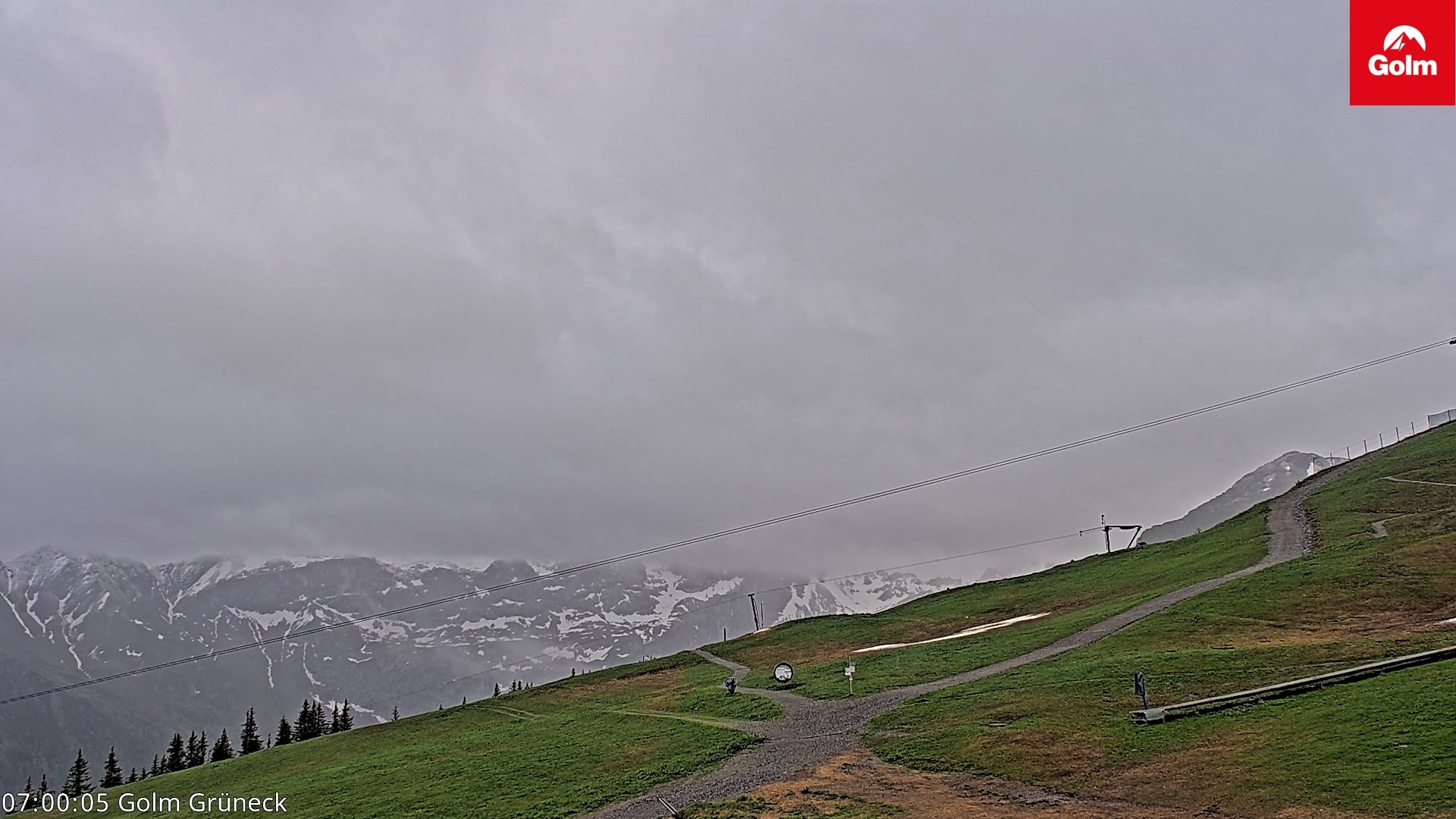 Archiv Foto Webcam Blick vom Golm auf die Tschaggunser Mittagsspitze