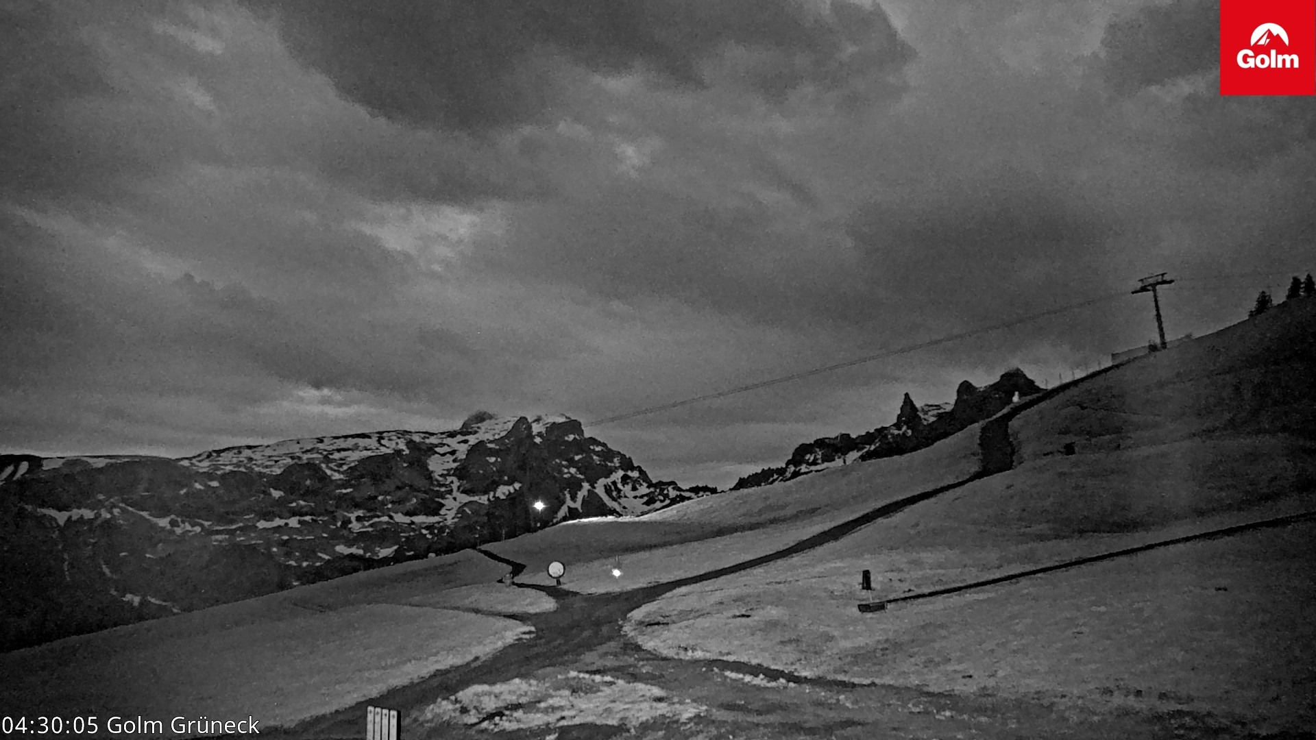 Archiv Foto Webcam Blick vom Golm auf die Tschaggunser Mittagsspitze