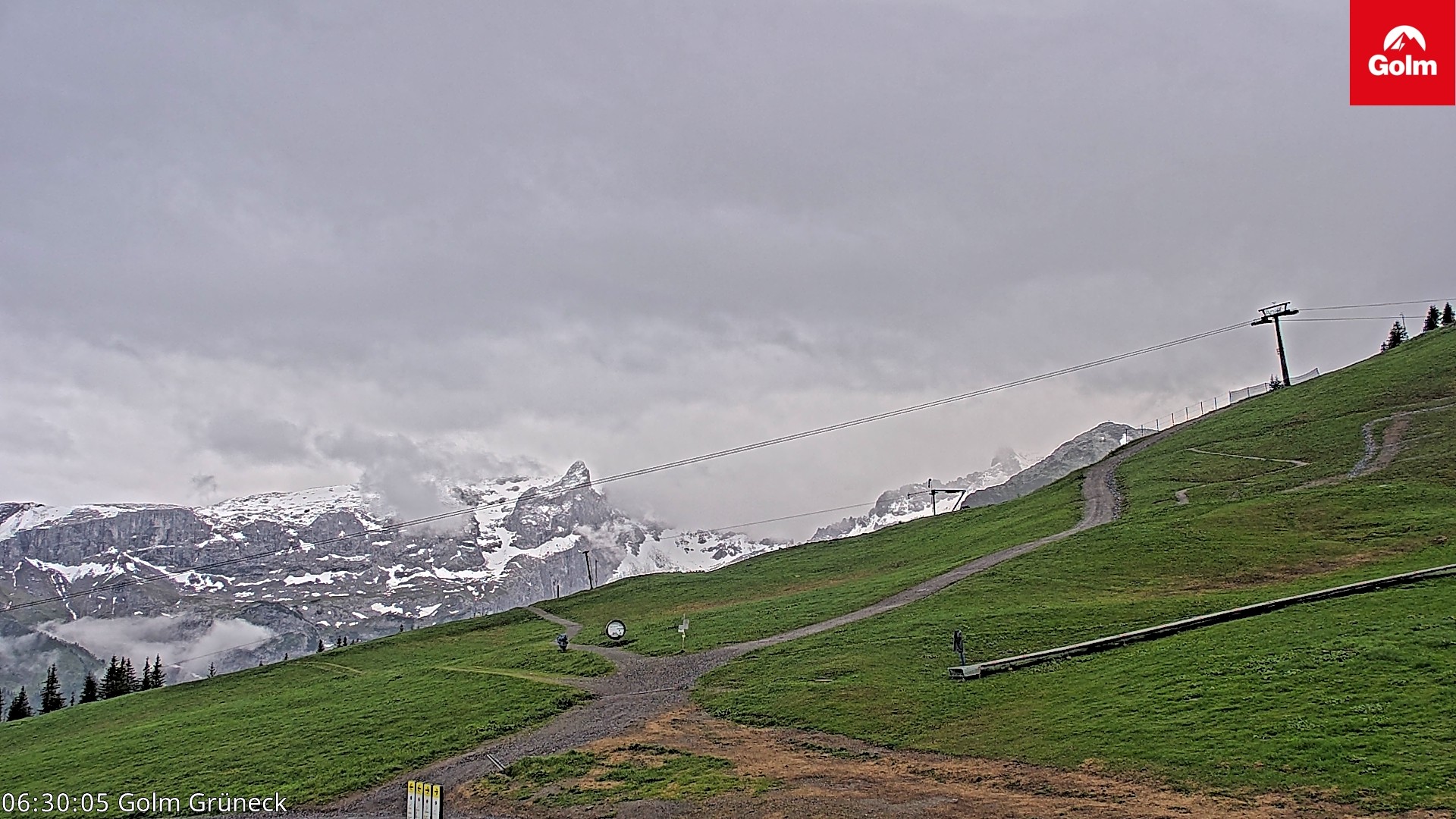 Archived image Webcam View Tschagguns Mittagsspitze from Golm
