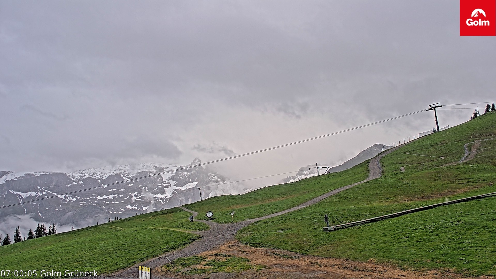 Archived image Webcam View Tschagguns Mittagsspitze from Golm