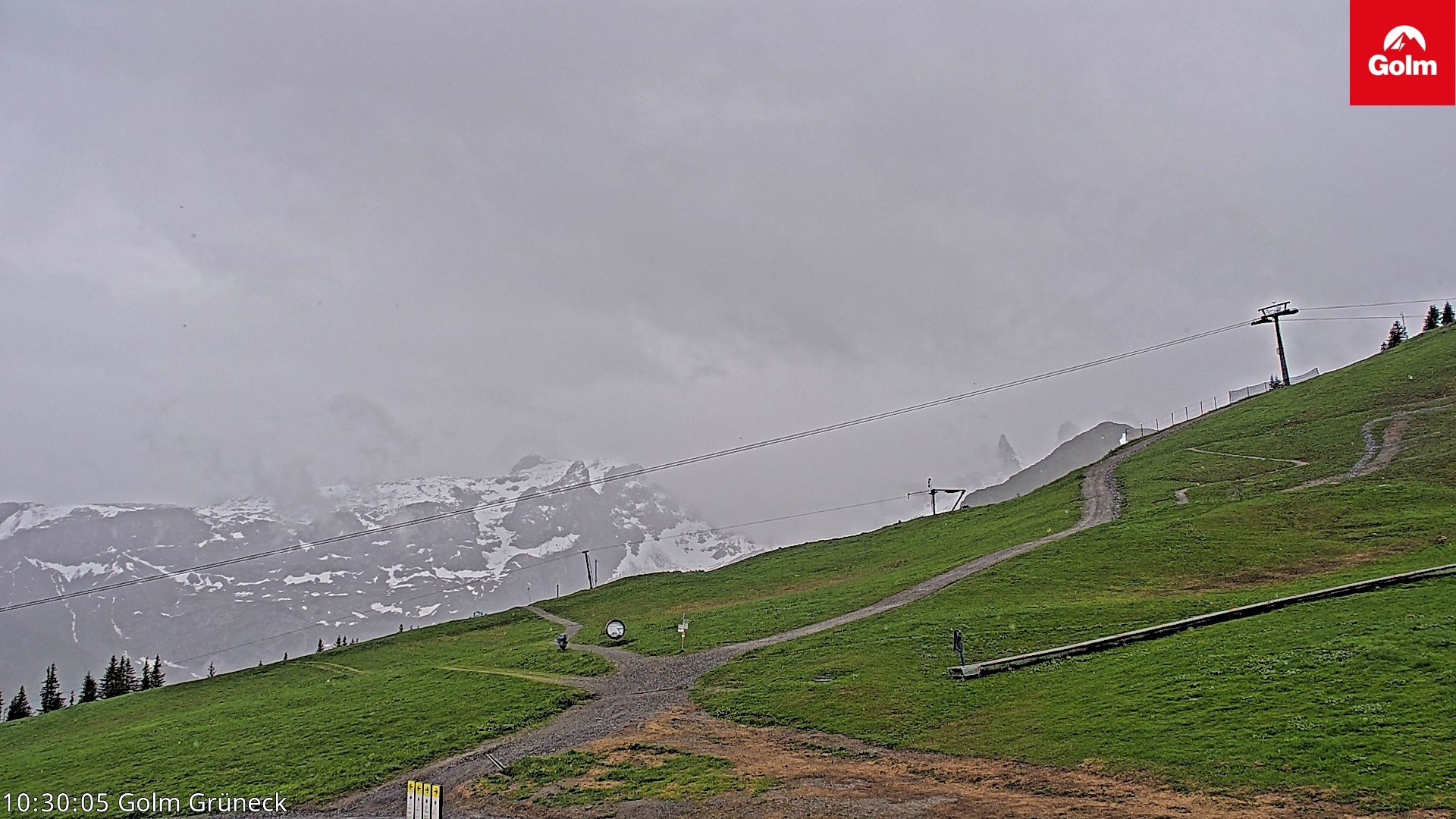 Archived image Webcam View Tschagguns Mittagsspitze from Golm