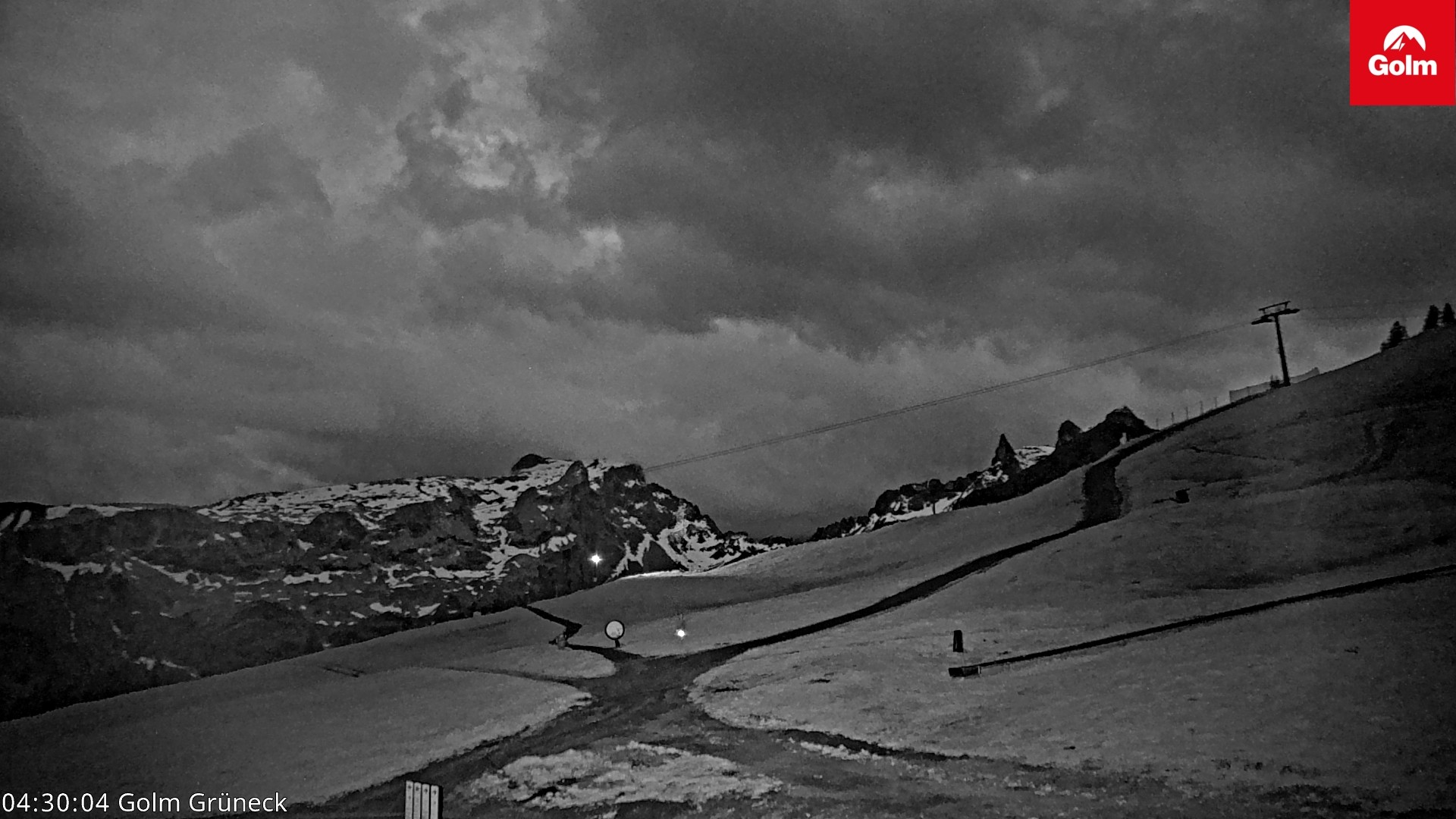 Archiv Foto Webcam Blick vom Golm auf die Tschaggunser Mittagsspitze