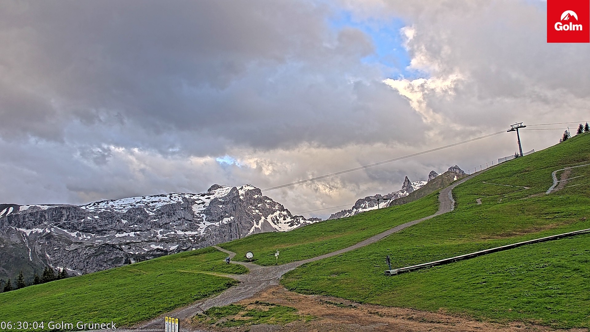 Archiv Foto Webcam Blick vom Golm auf die Tschaggunser Mittagsspitze