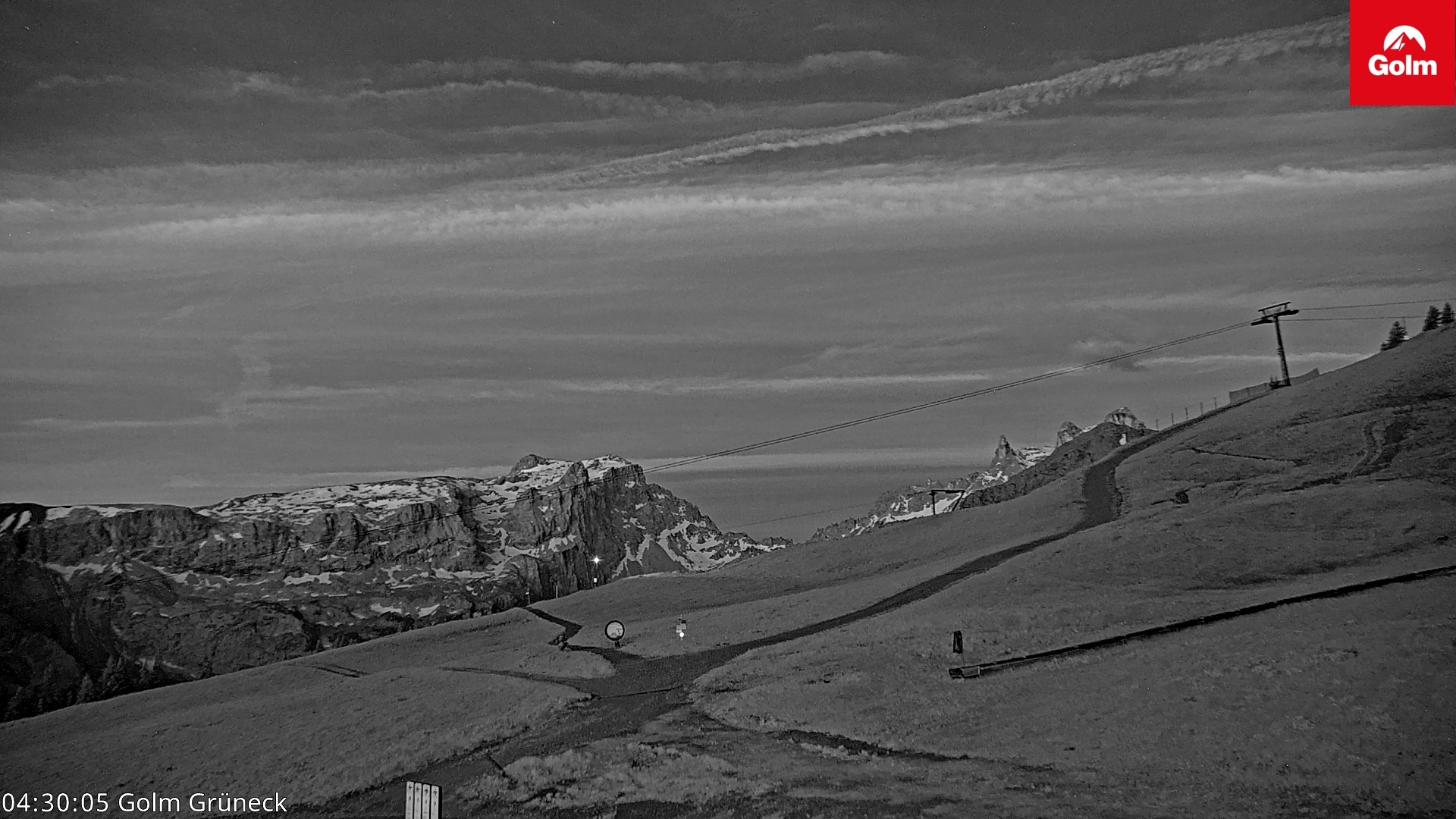 Archived image Webcam View Tschagguns Mittagsspitze from Golm