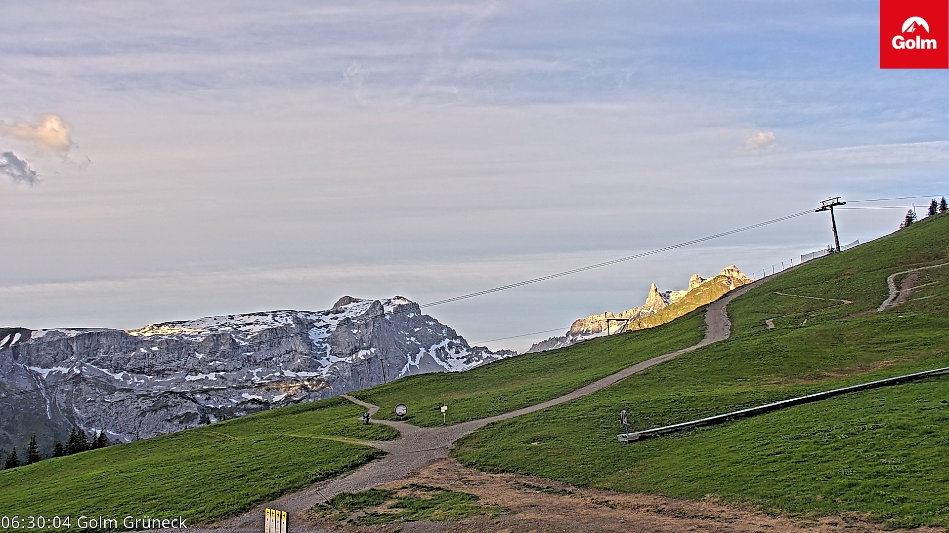 Archived image Webcam View Tschagguns Mittagsspitze from Golm