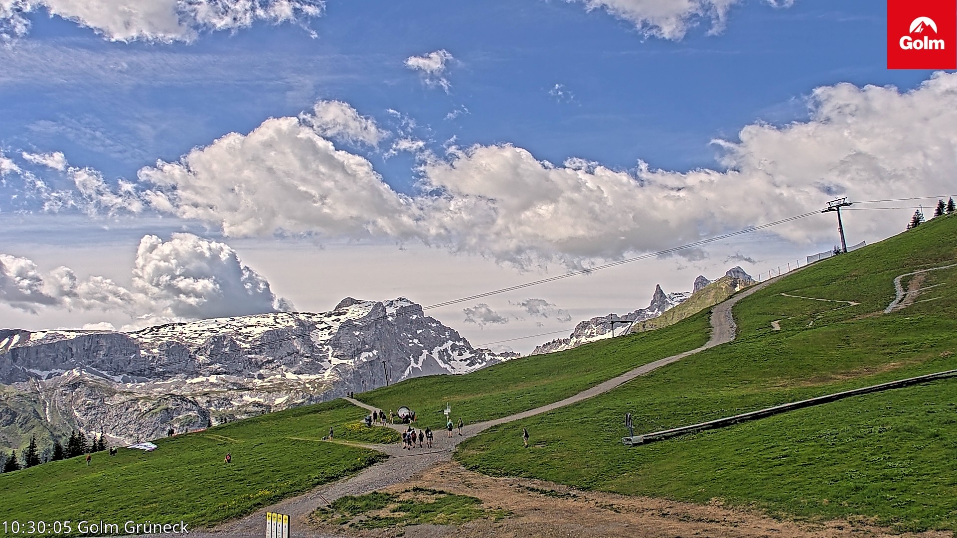 Archiv Foto Webcam Blick vom Golm auf die Tschaggunser Mittagsspitze