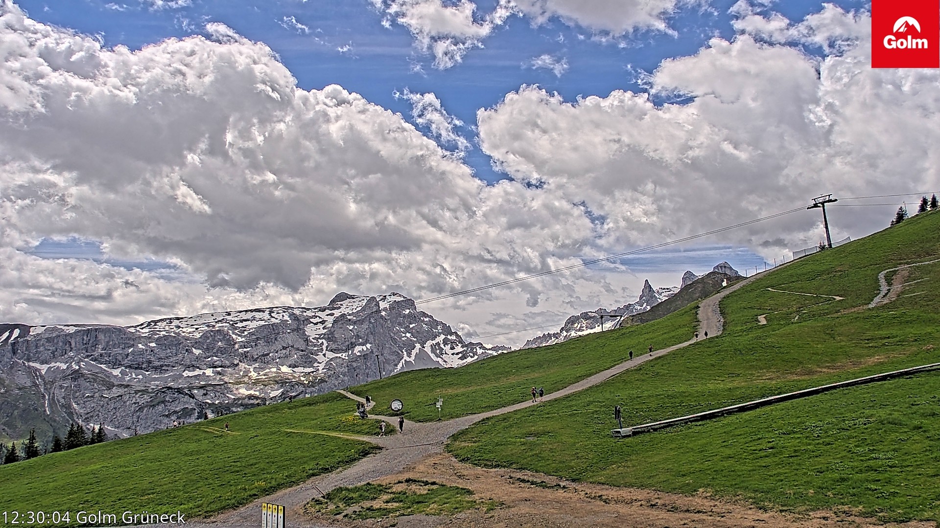 Archiv Foto Webcam Blick vom Golm auf die Tschaggunser Mittagsspitze