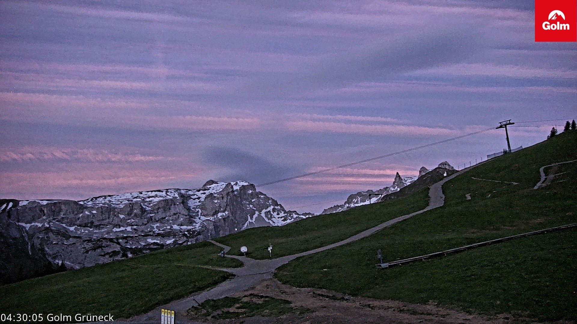Archived image Webcam View Tschagguns Mittagsspitze from Golm
