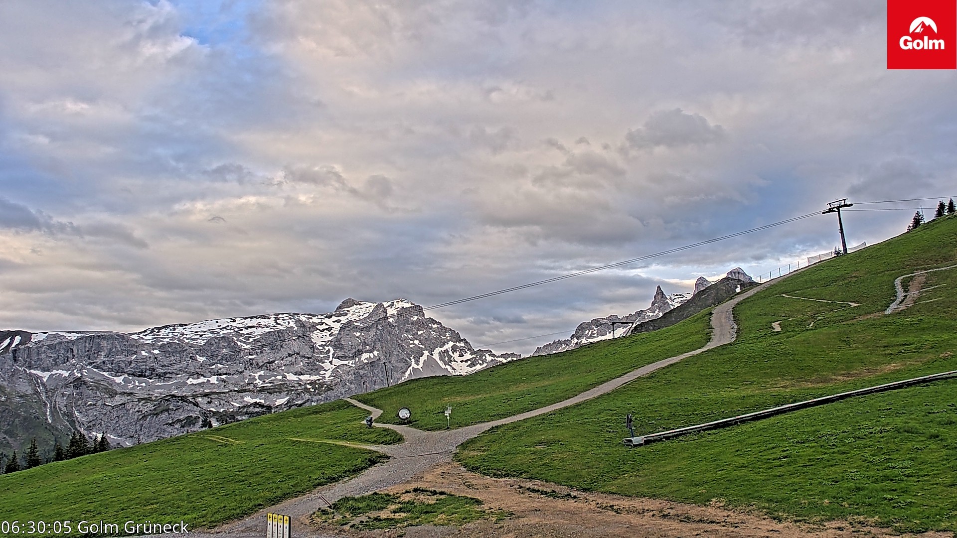Archived image Webcam View Tschagguns Mittagsspitze from Golm