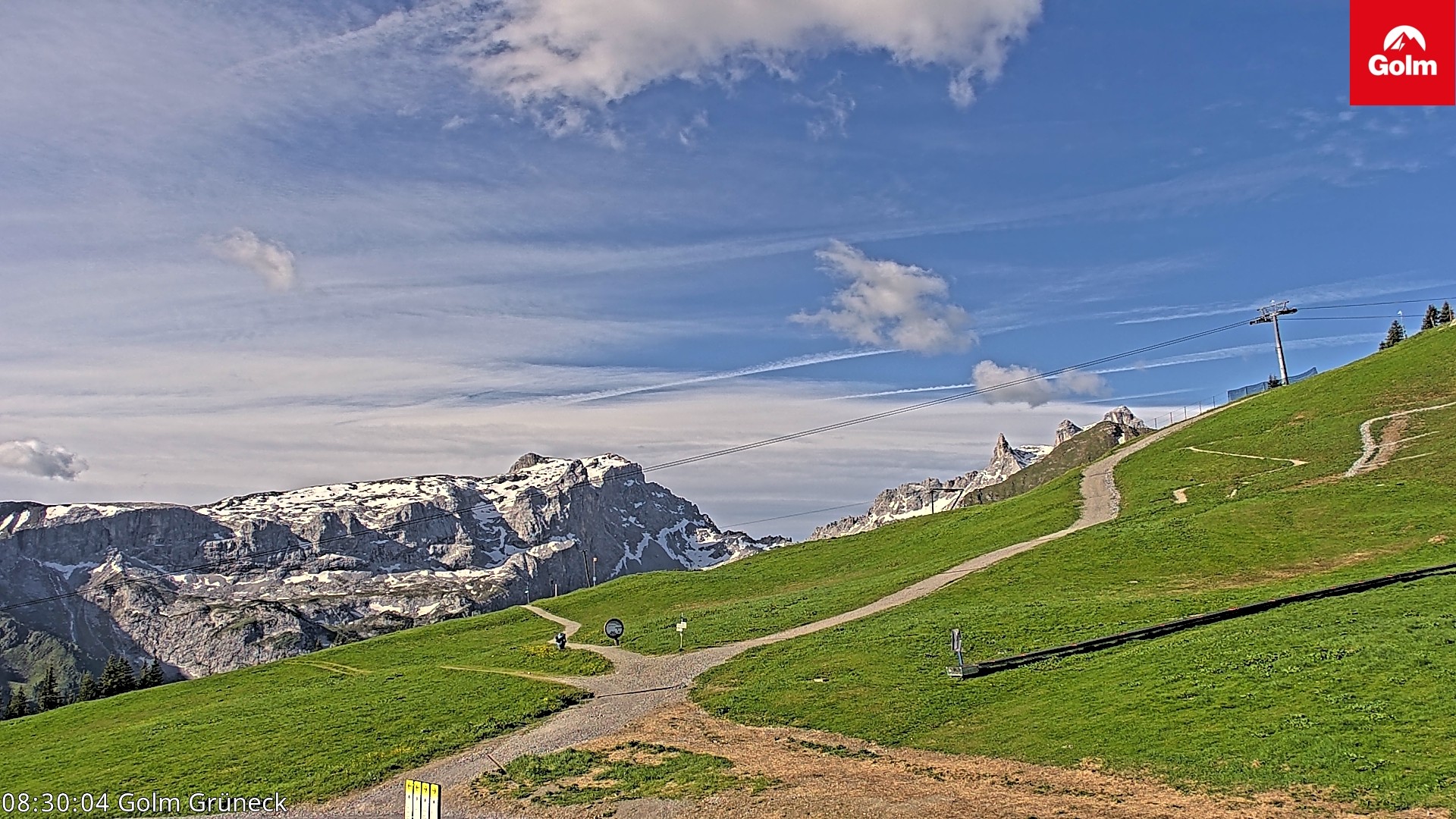 Archived image Webcam View Tschagguns Mittagsspitze from Golm
