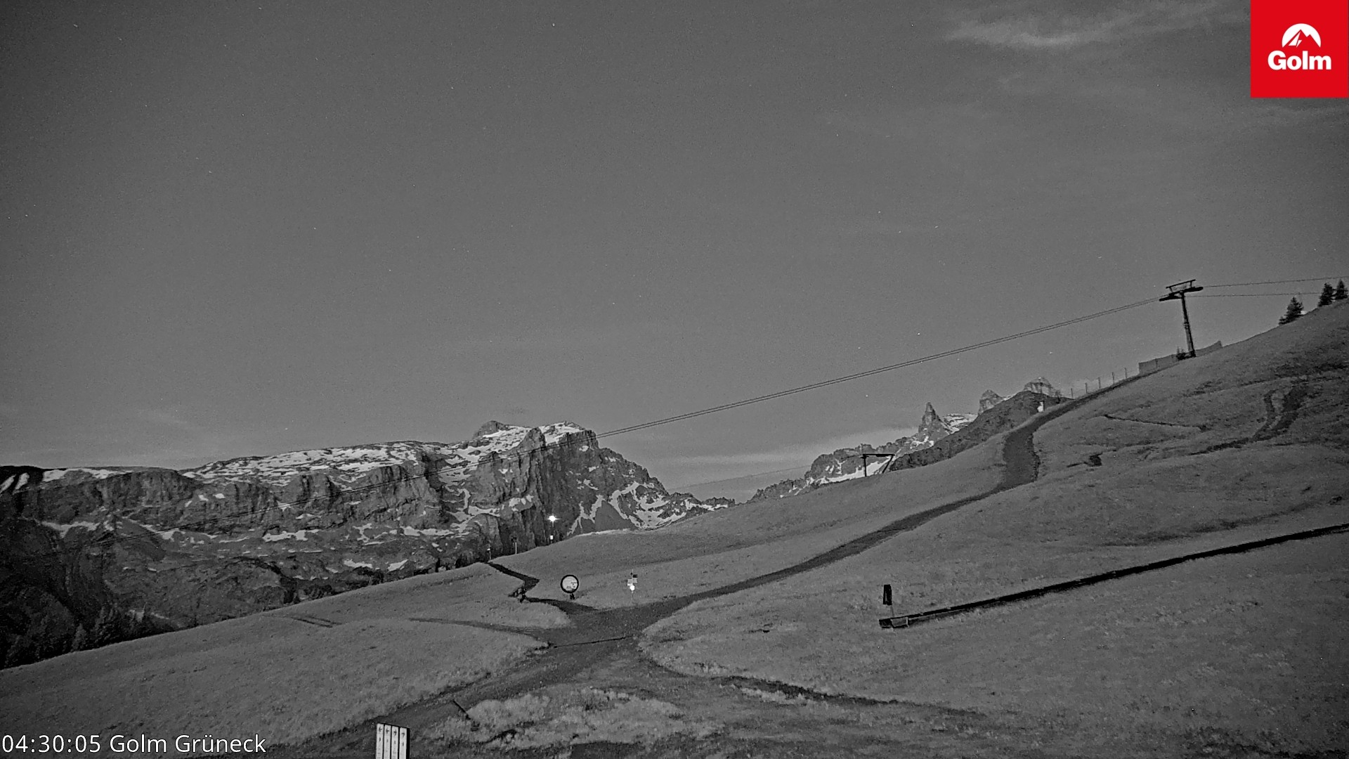 Archiv Foto Webcam Blick vom Golm auf die Tschaggunser Mittagsspitze