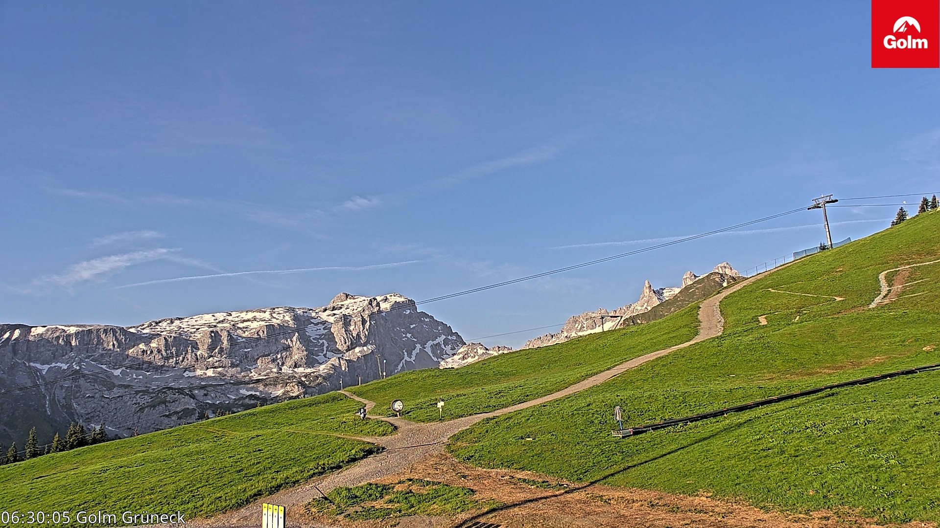 Archiv Foto Webcam Blick vom Golm auf die Tschaggunser Mittagsspitze