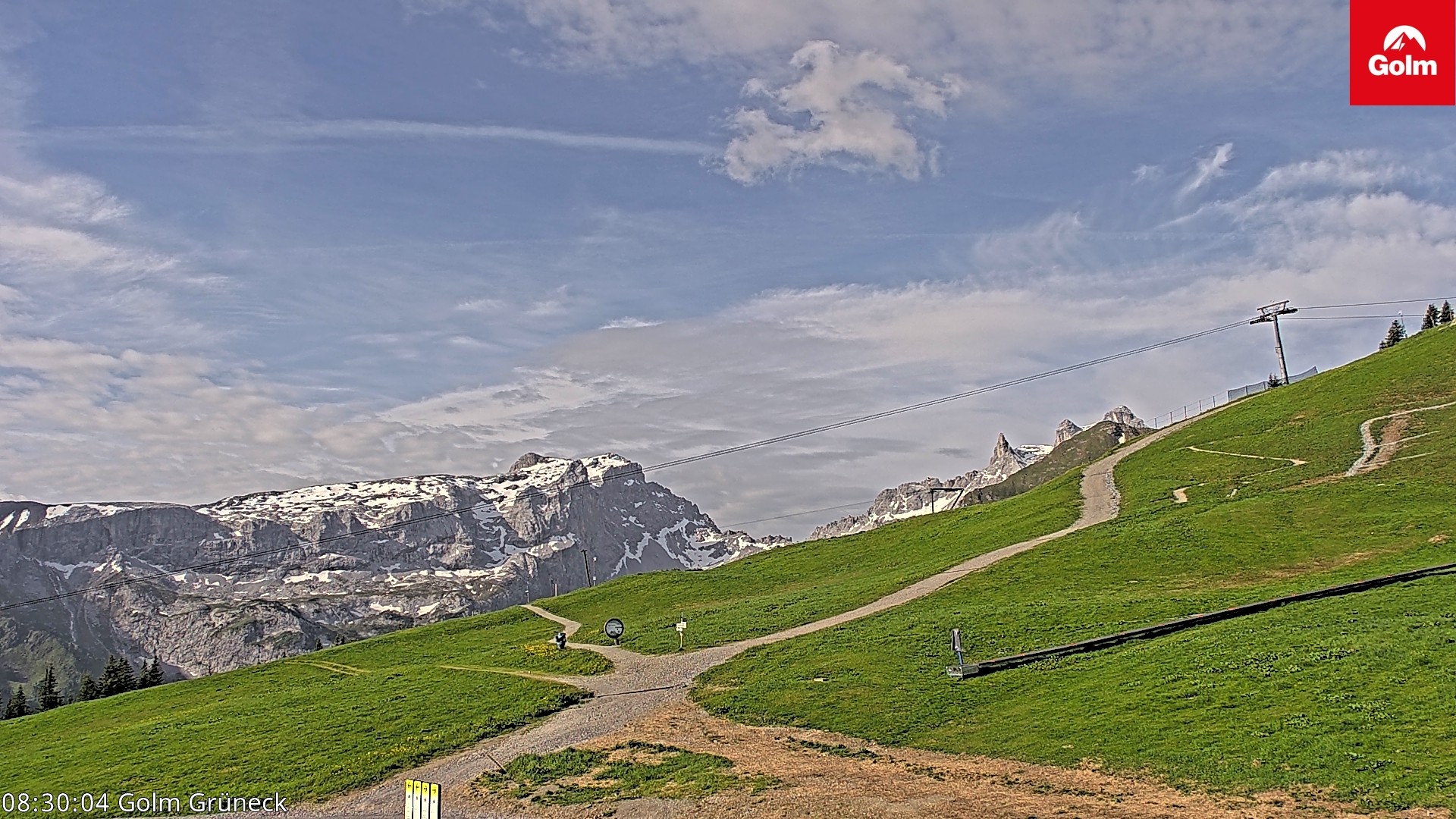 Archiv Foto Webcam Blick vom Golm auf die Tschaggunser Mittagsspitze