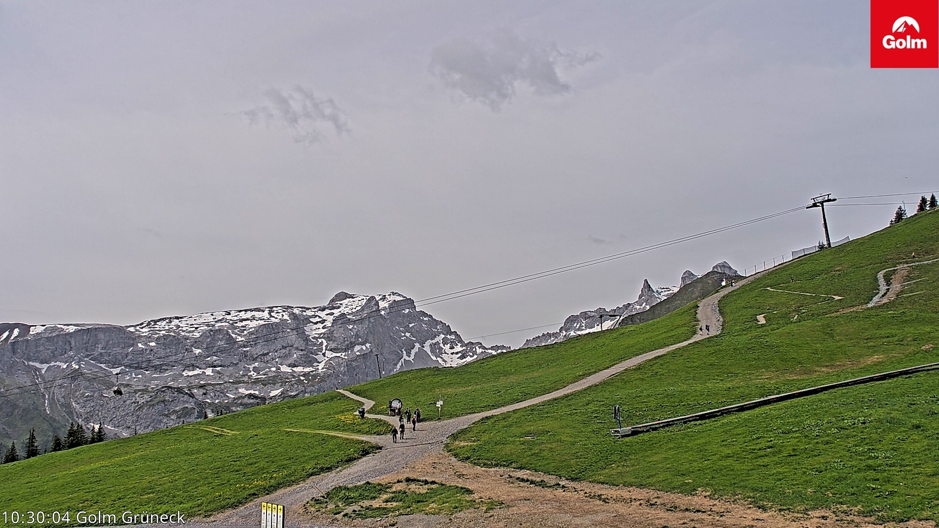 Archiv Foto Webcam Blick vom Golm auf die Tschaggunser Mittagsspitze