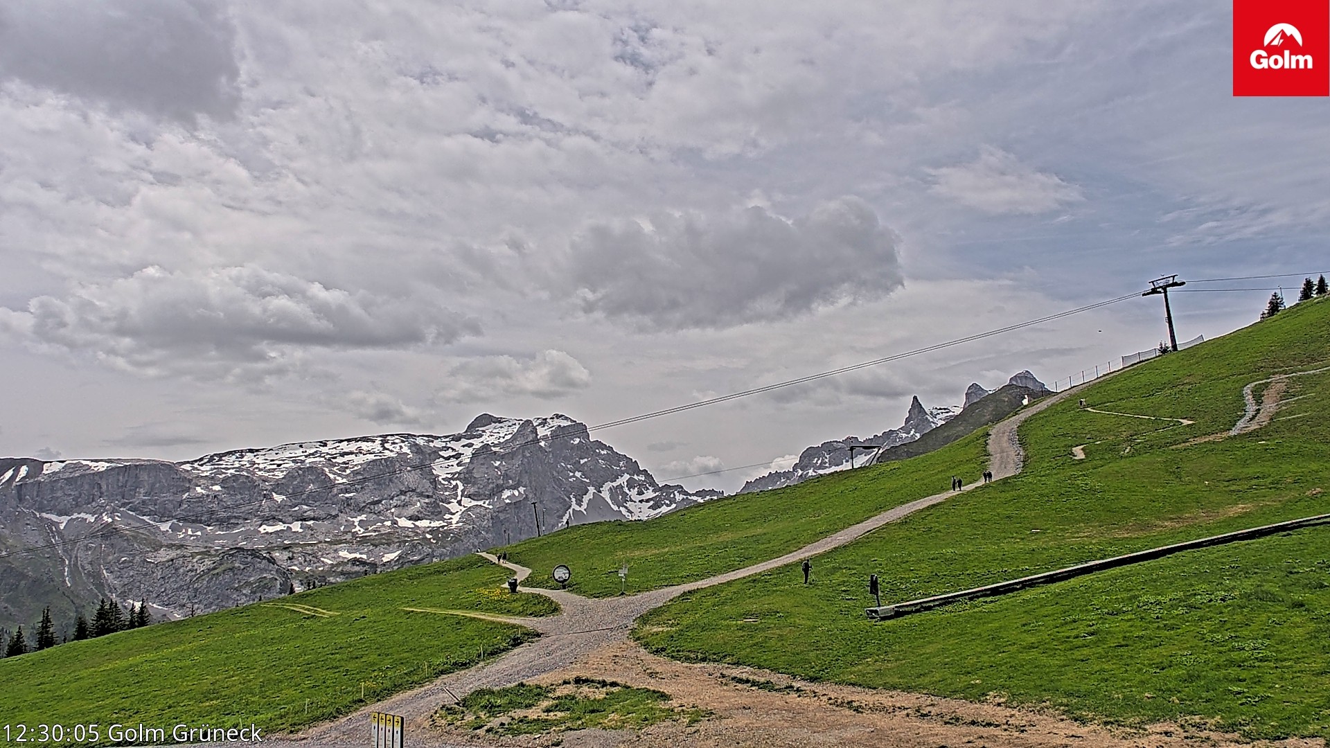 Archiv Foto Webcam Blick vom Golm auf die Tschaggunser Mittagsspitze
