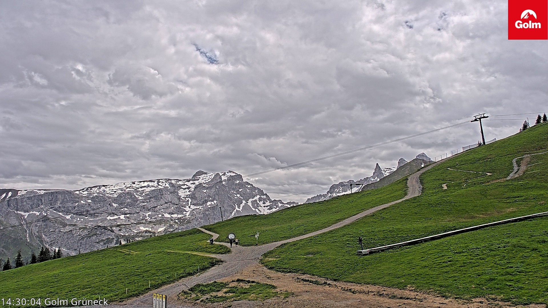 Archiv Foto Webcam Blick vom Golm auf die Tschaggunser Mittagsspitze