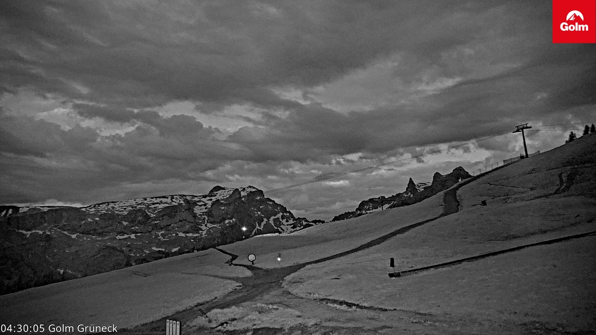Archiv Foto Webcam Blick vom Golm auf die Tschaggunser Mittagsspitze