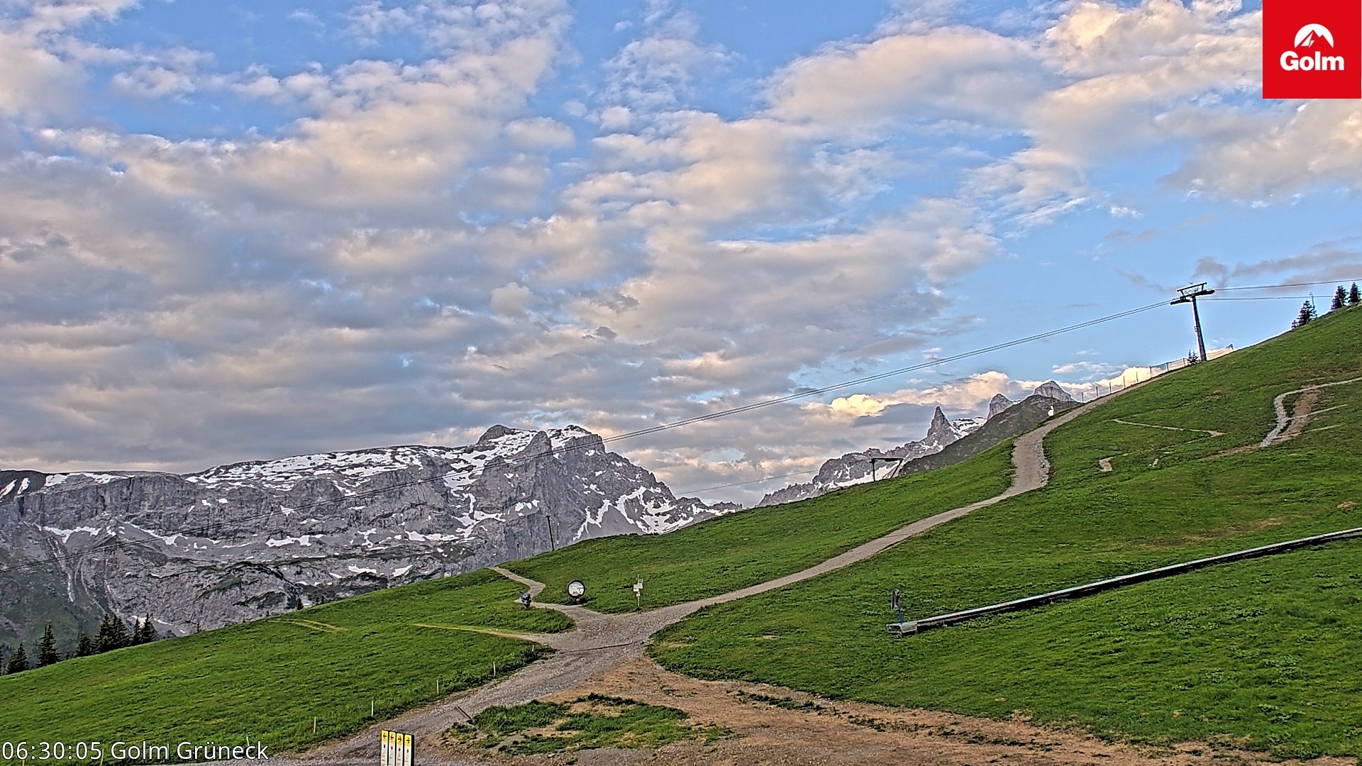 Archiv Foto Webcam Blick vom Golm auf die Tschaggunser Mittagsspitze