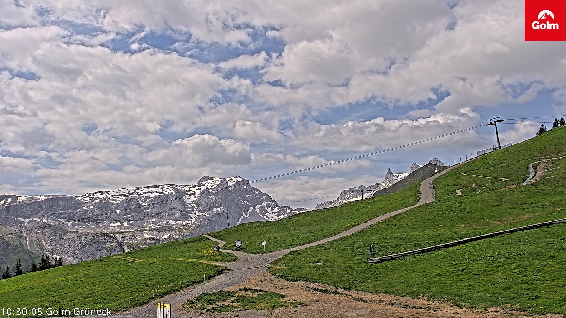 Archiv Foto Webcam Blick vom Golm auf die Tschaggunser Mittagsspitze