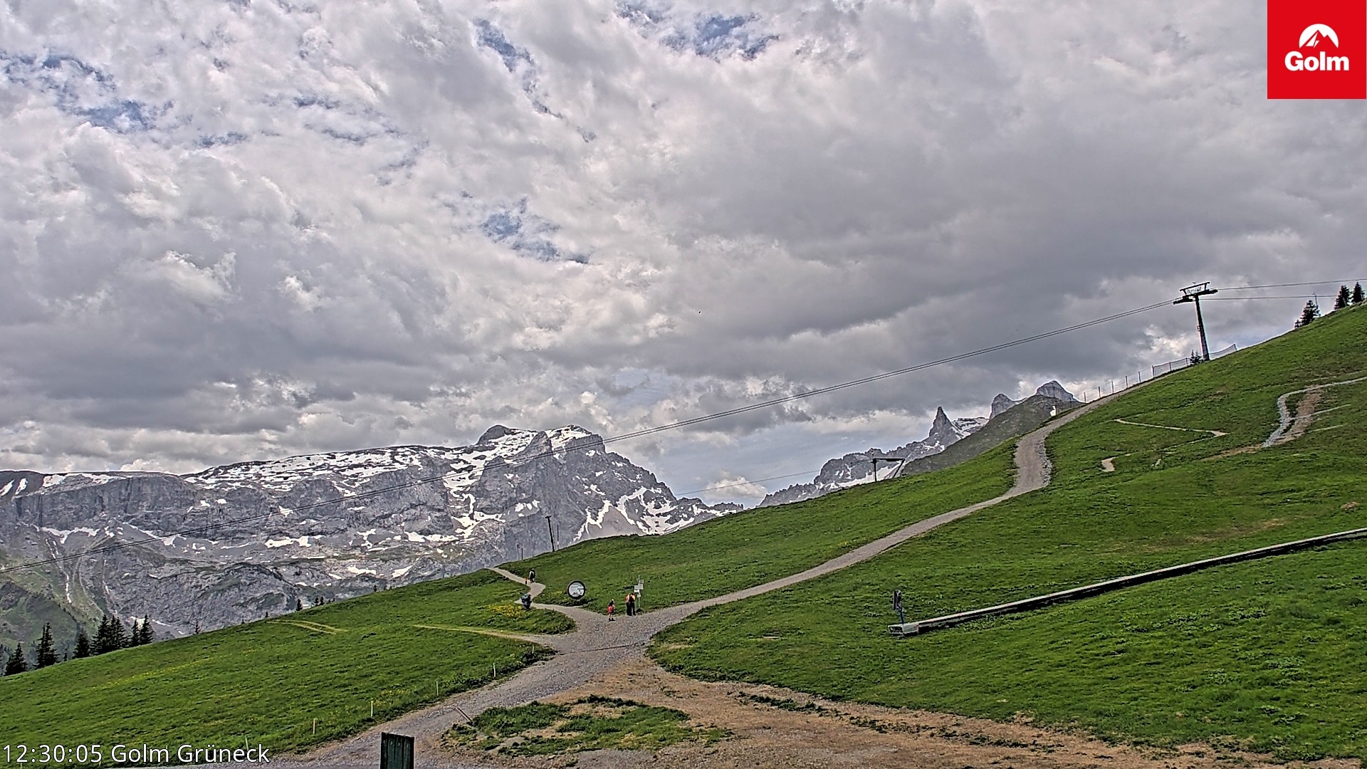 Archiv Foto Webcam Blick vom Golm auf die Tschaggunser Mittagsspitze
