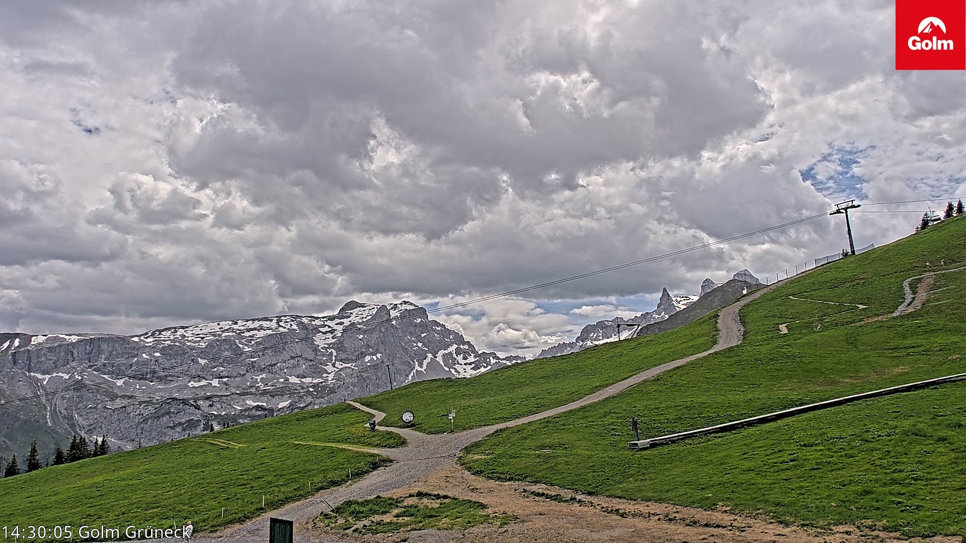 Archiv Foto Webcam Blick vom Golm auf die Tschaggunser Mittagsspitze