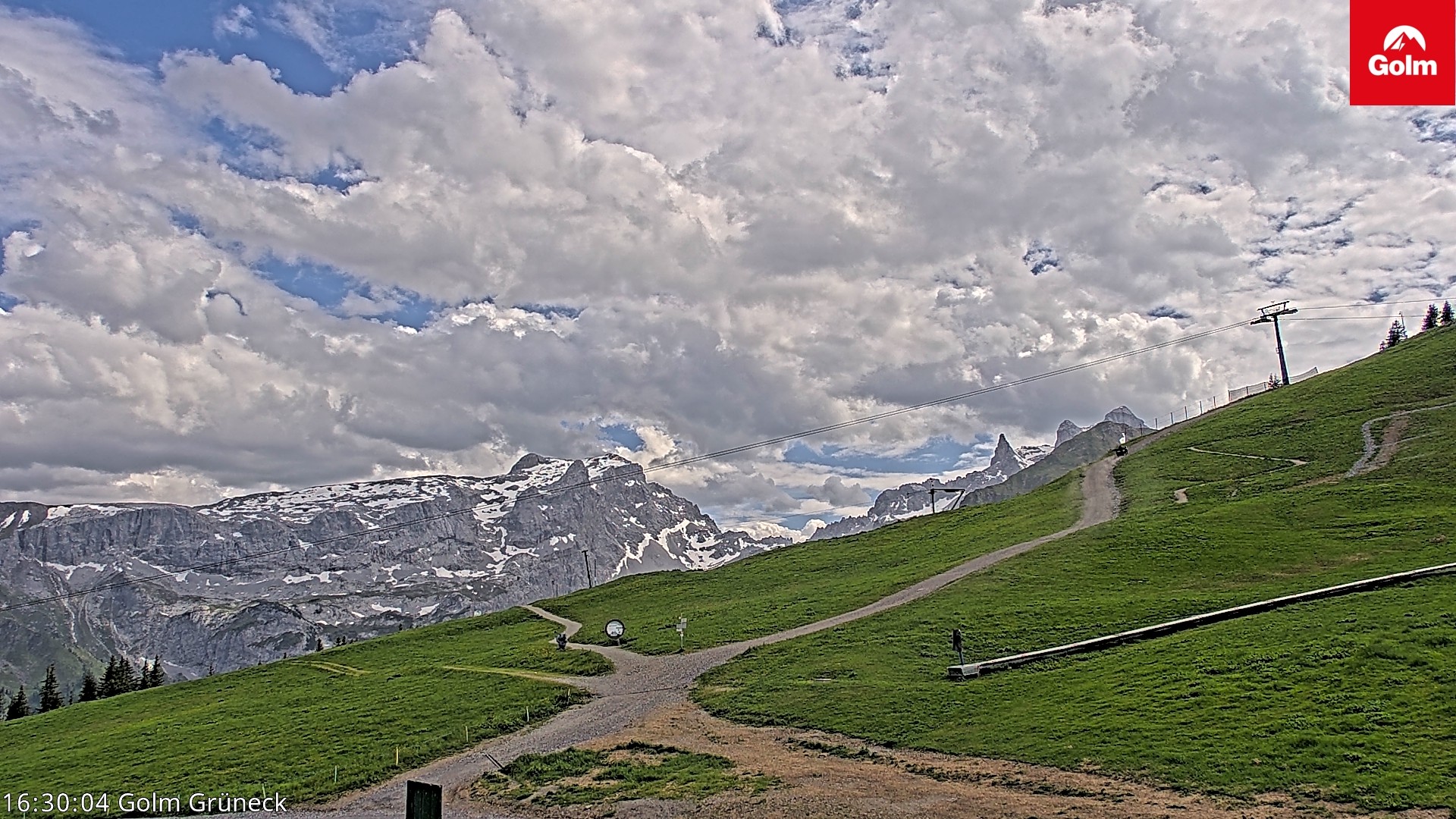 Archived image Webcam View Tschagguns Mittagsspitze from Golm