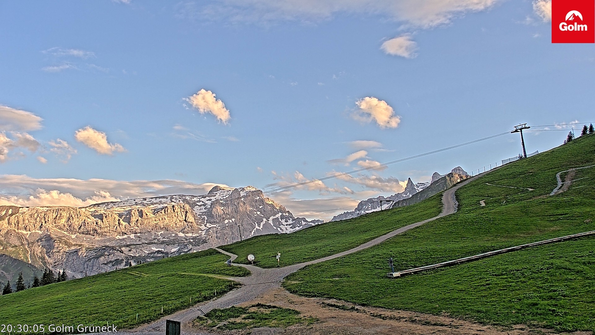 Archiv Foto Webcam Blick vom Golm auf die Tschaggunser Mittagsspitze