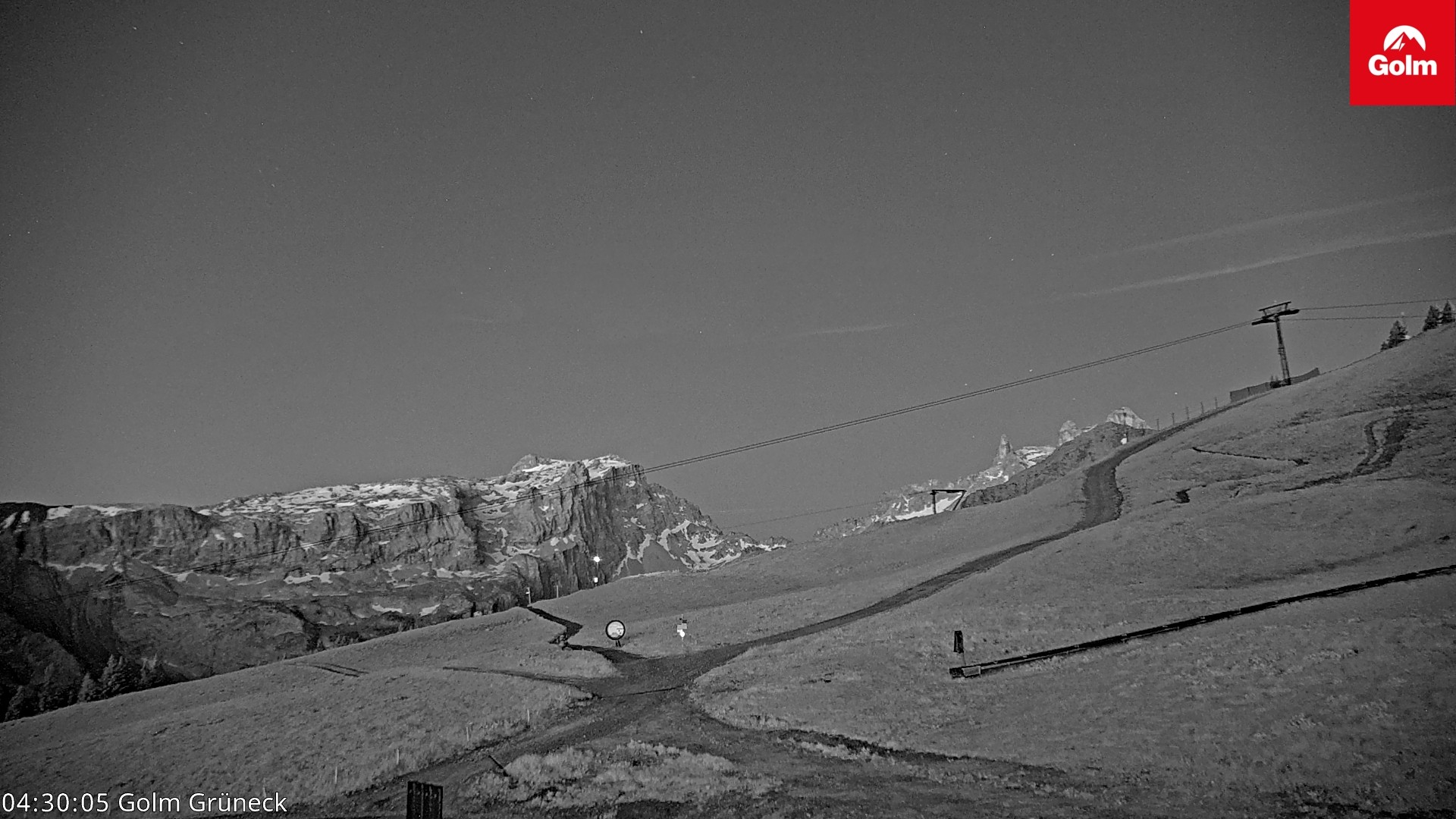 Archiv Foto Webcam Blick vom Golm auf die Tschaggunser Mittagsspitze