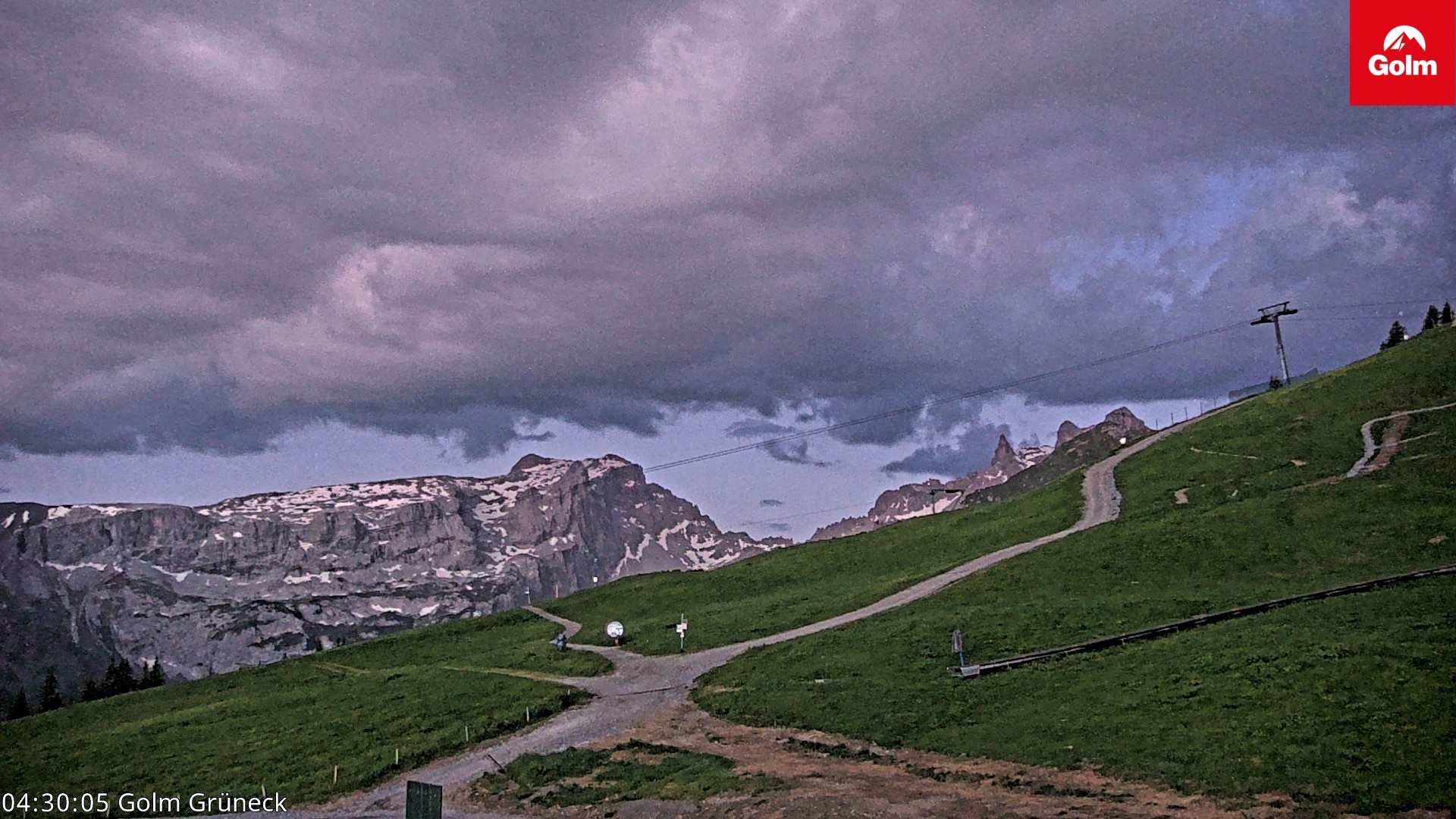 Archiv Foto Webcam Blick vom Golm auf die Tschaggunser Mittagsspitze