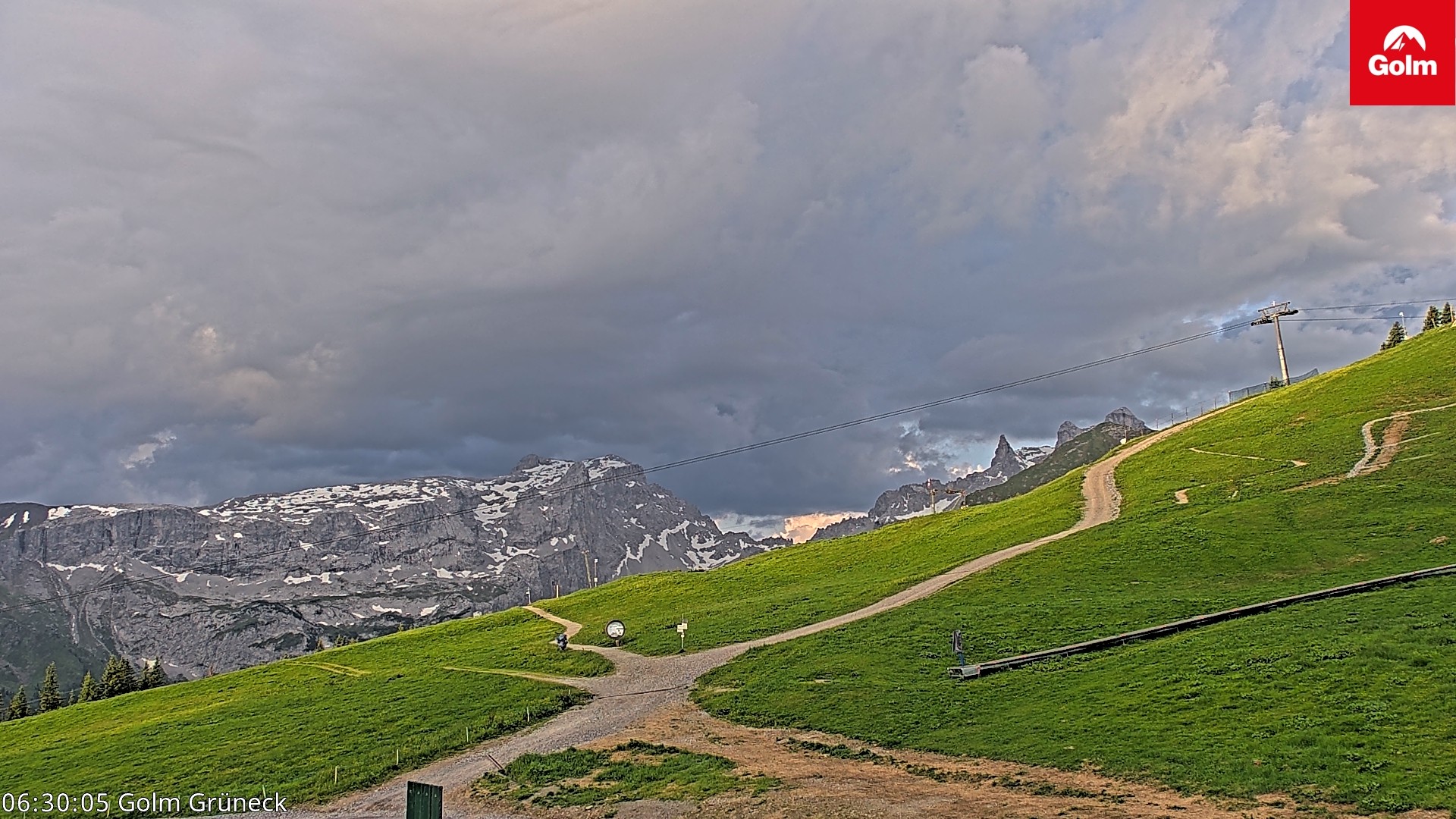 Archiv Foto Webcam Blick vom Golm auf die Tschaggunser Mittagsspitze